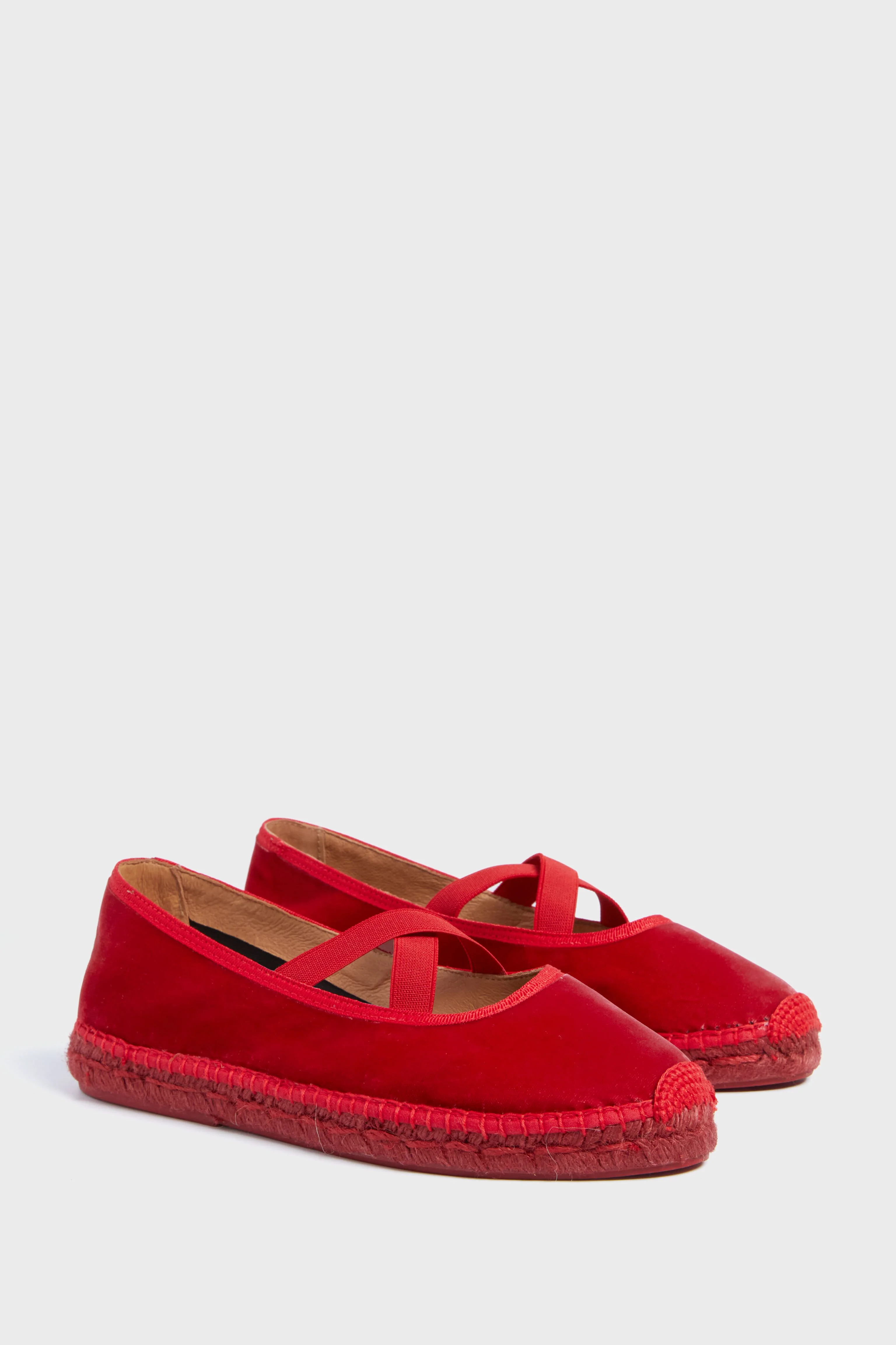 Lipstick Chico Velvet Espadrilles - Image 4