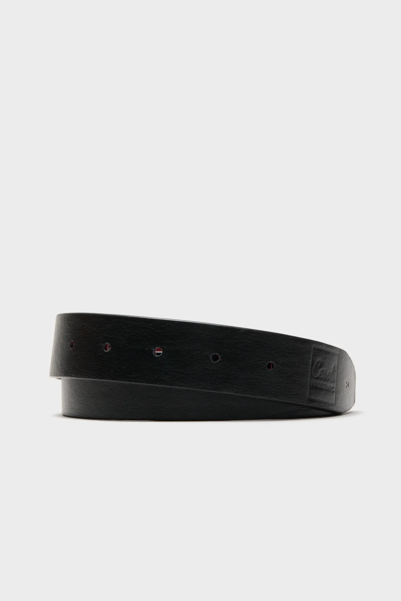 Lipstick Red and Mascara Reversible Leather Belt - Image 3