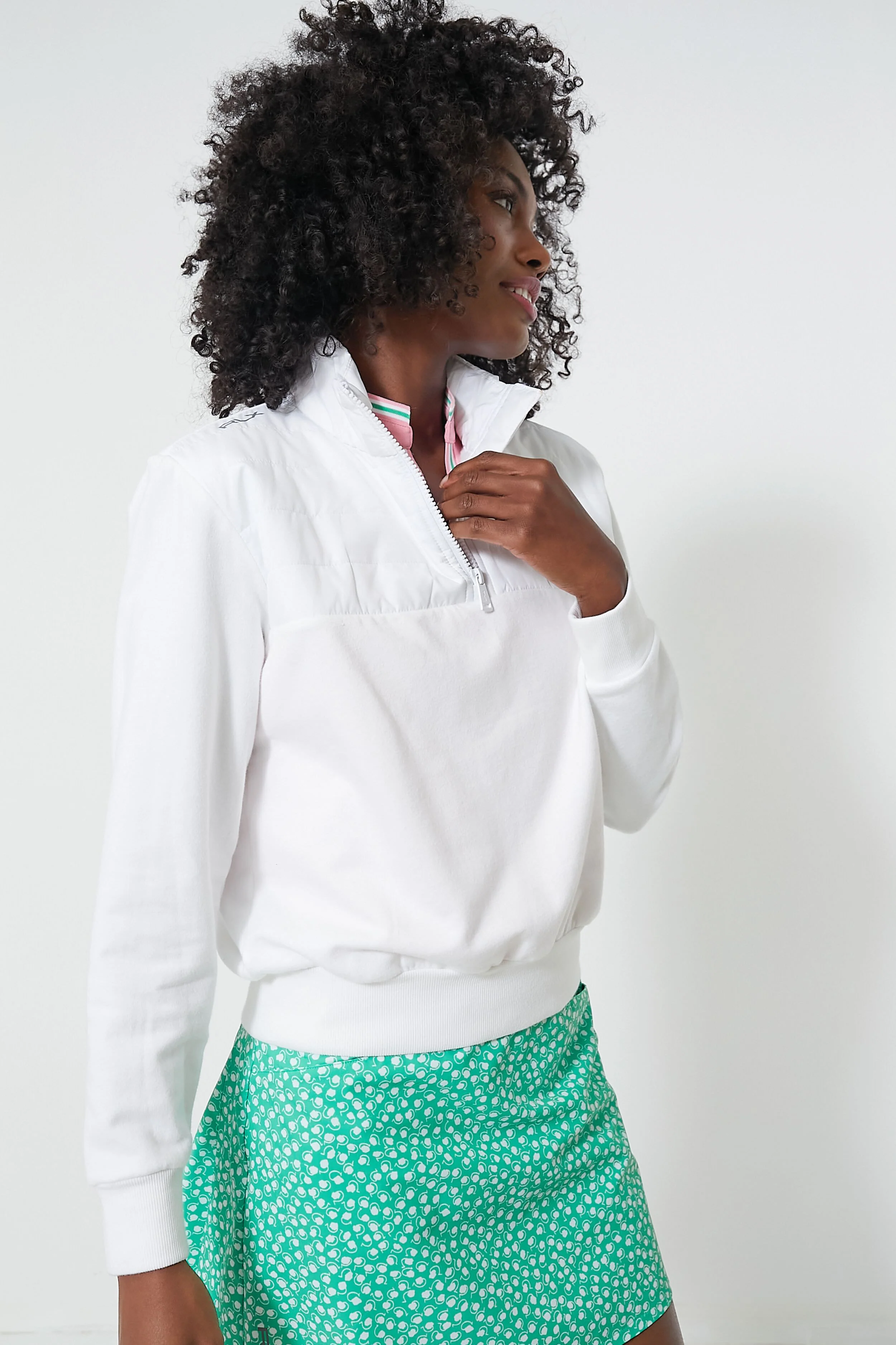 Long Sleeve Cashmere Touch 1/4 Zip Pullover - Image 3