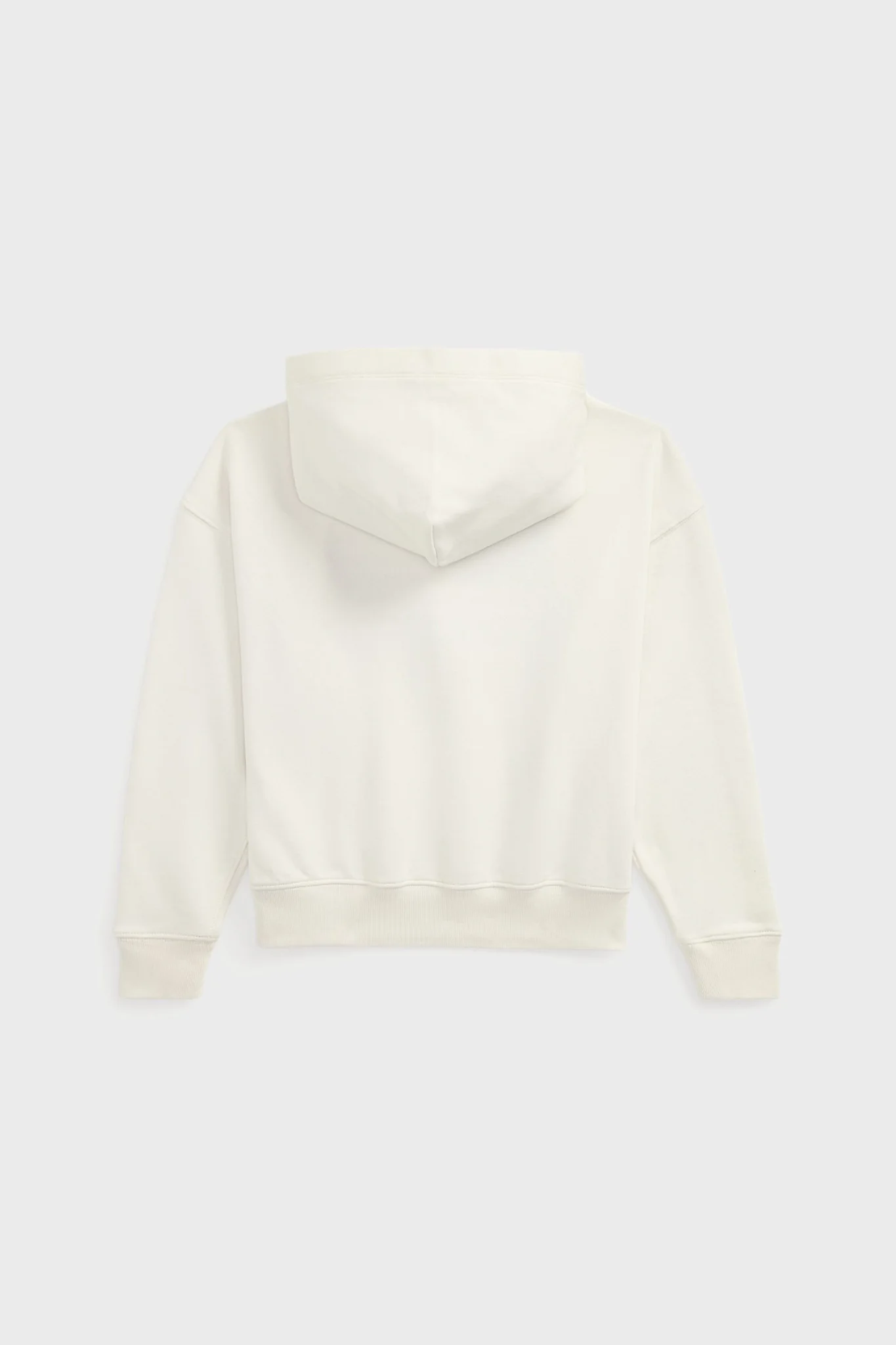 Long Sleeve Cotton Loop Back Terry Flag Embroidered Hoodie - Image 2