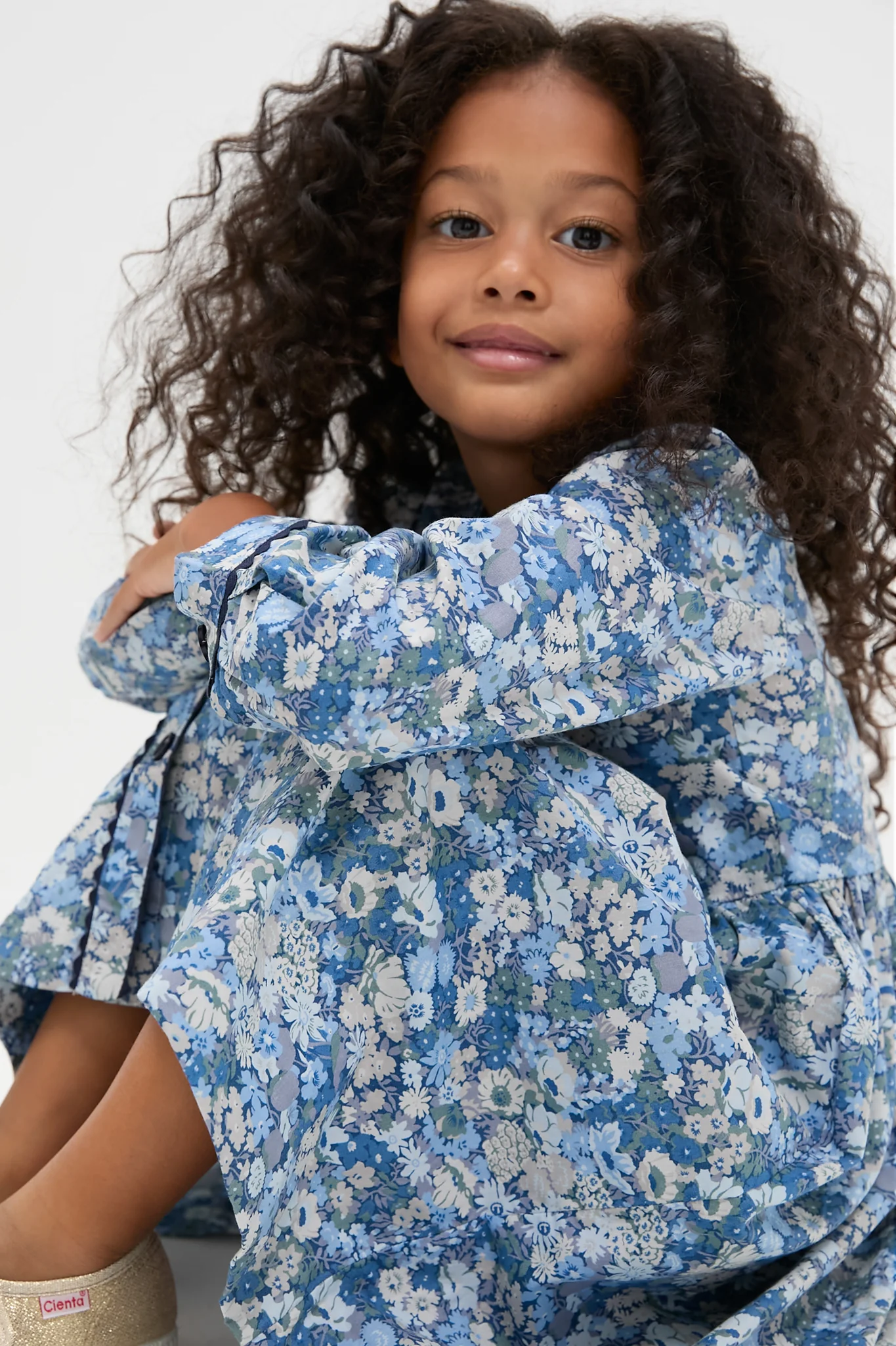 Long Sleeve Floral Button-Front Dress - Image 4