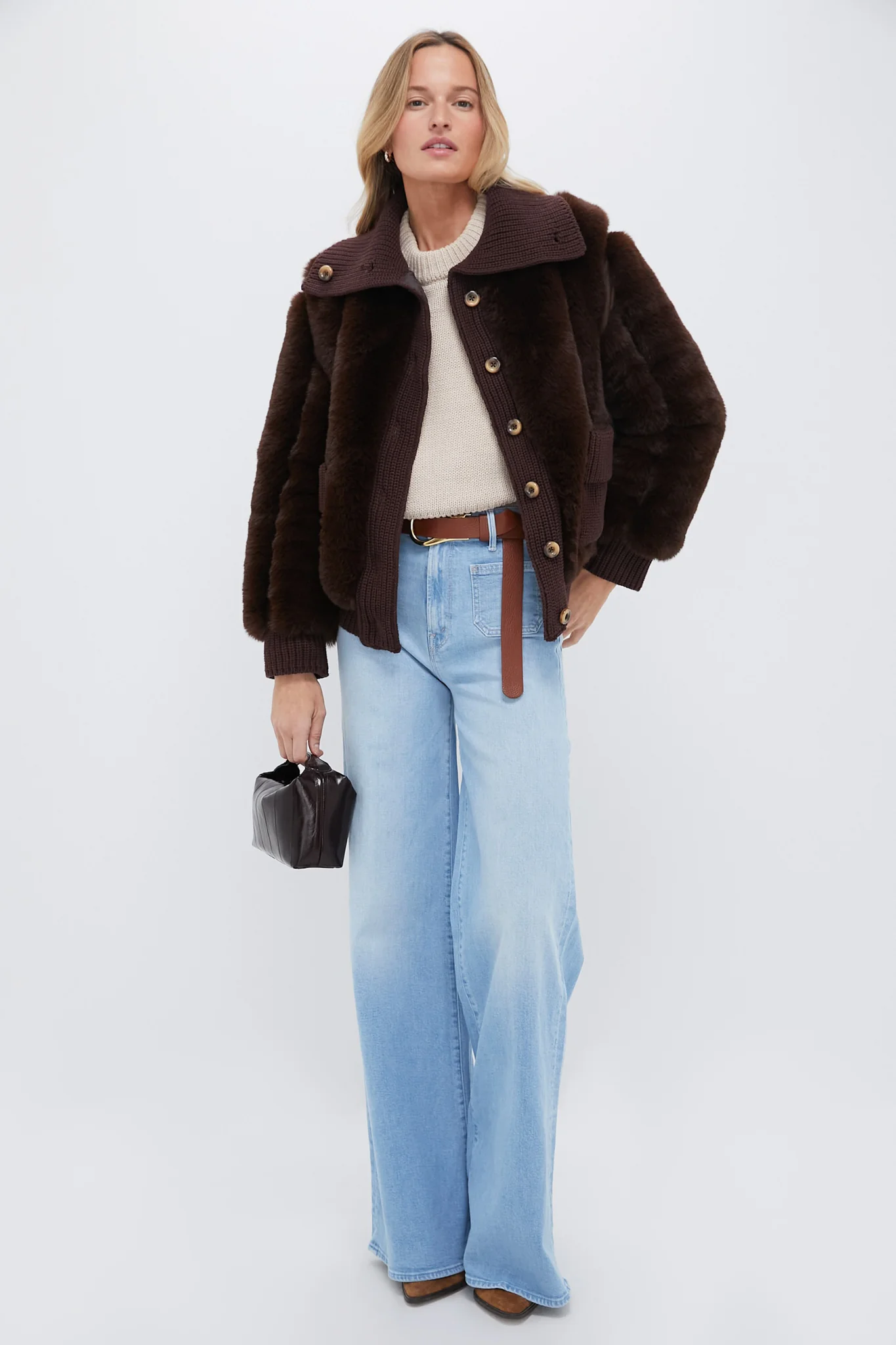Mahogany Faux Fur Walden Jacket - Image 2