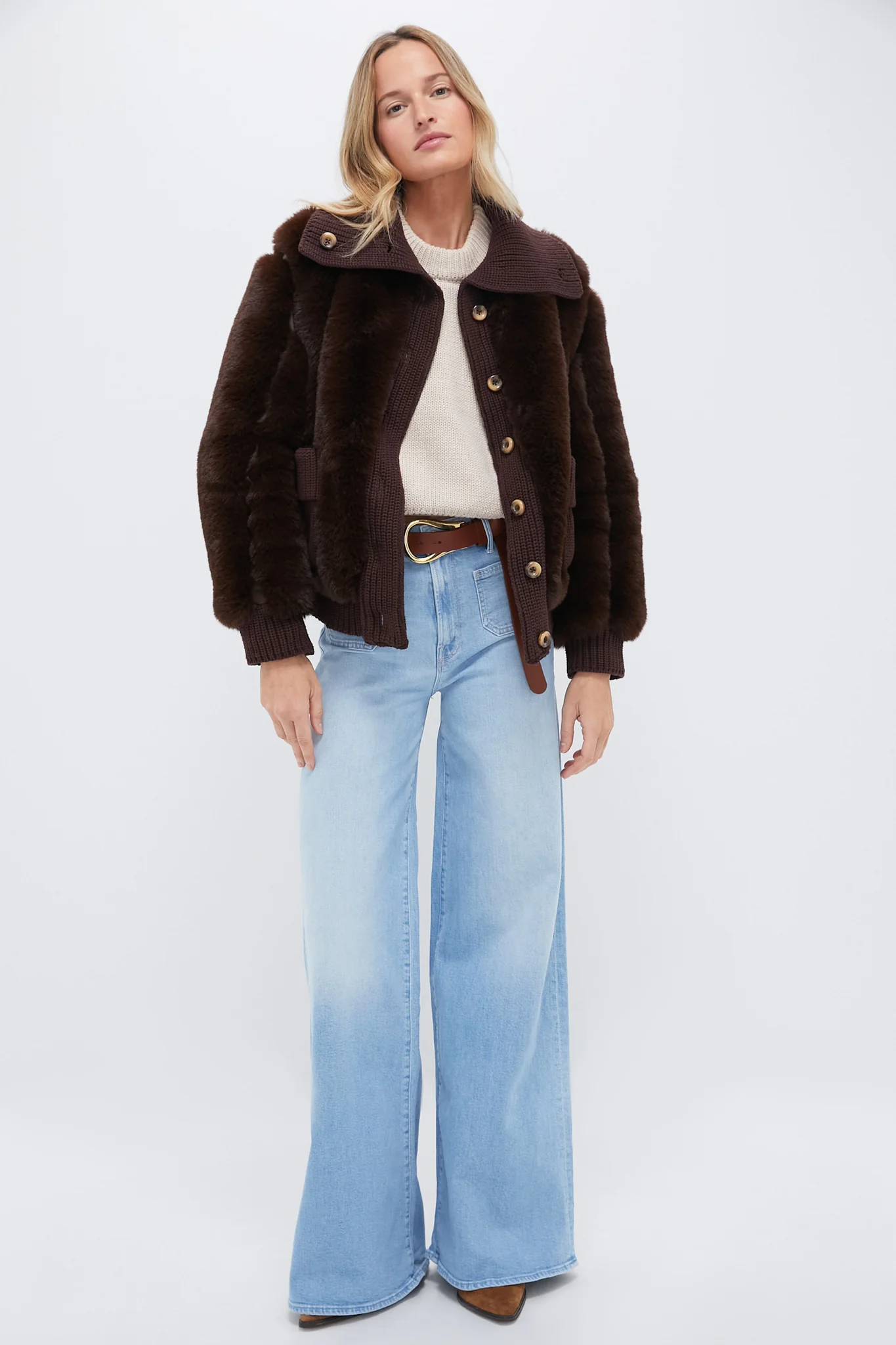 Mahogany Faux Fur Walden Jacket - Image 5