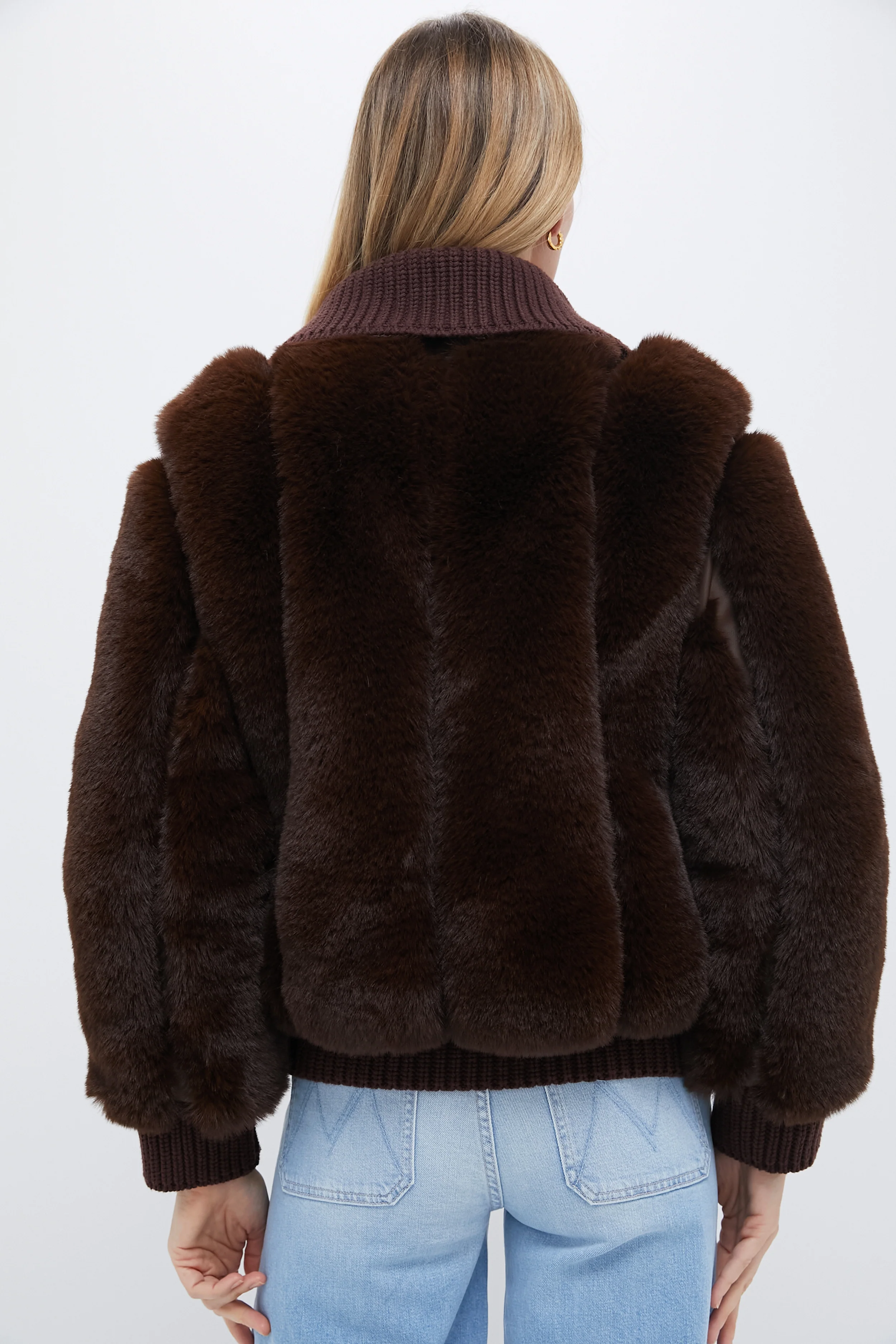 Mahogany Faux Fur Walden Jacket - Image 6