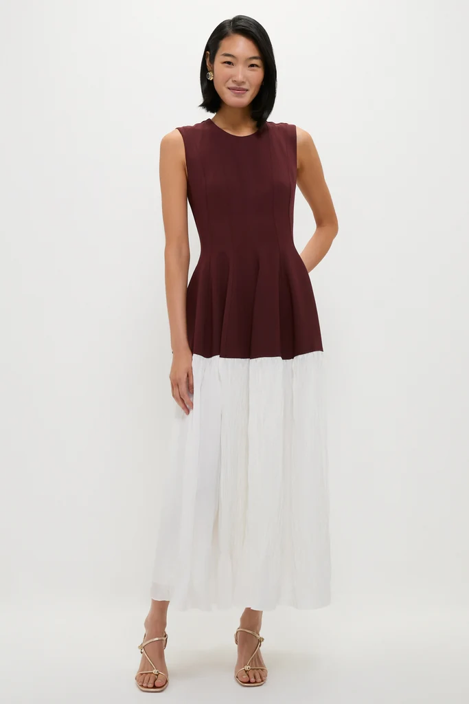 Mahogany Multi Raleigh Midi Dress