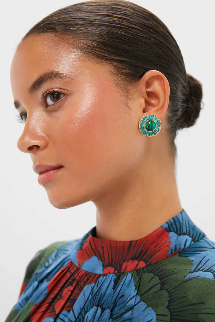 Malachite Emery Studs - Image 2