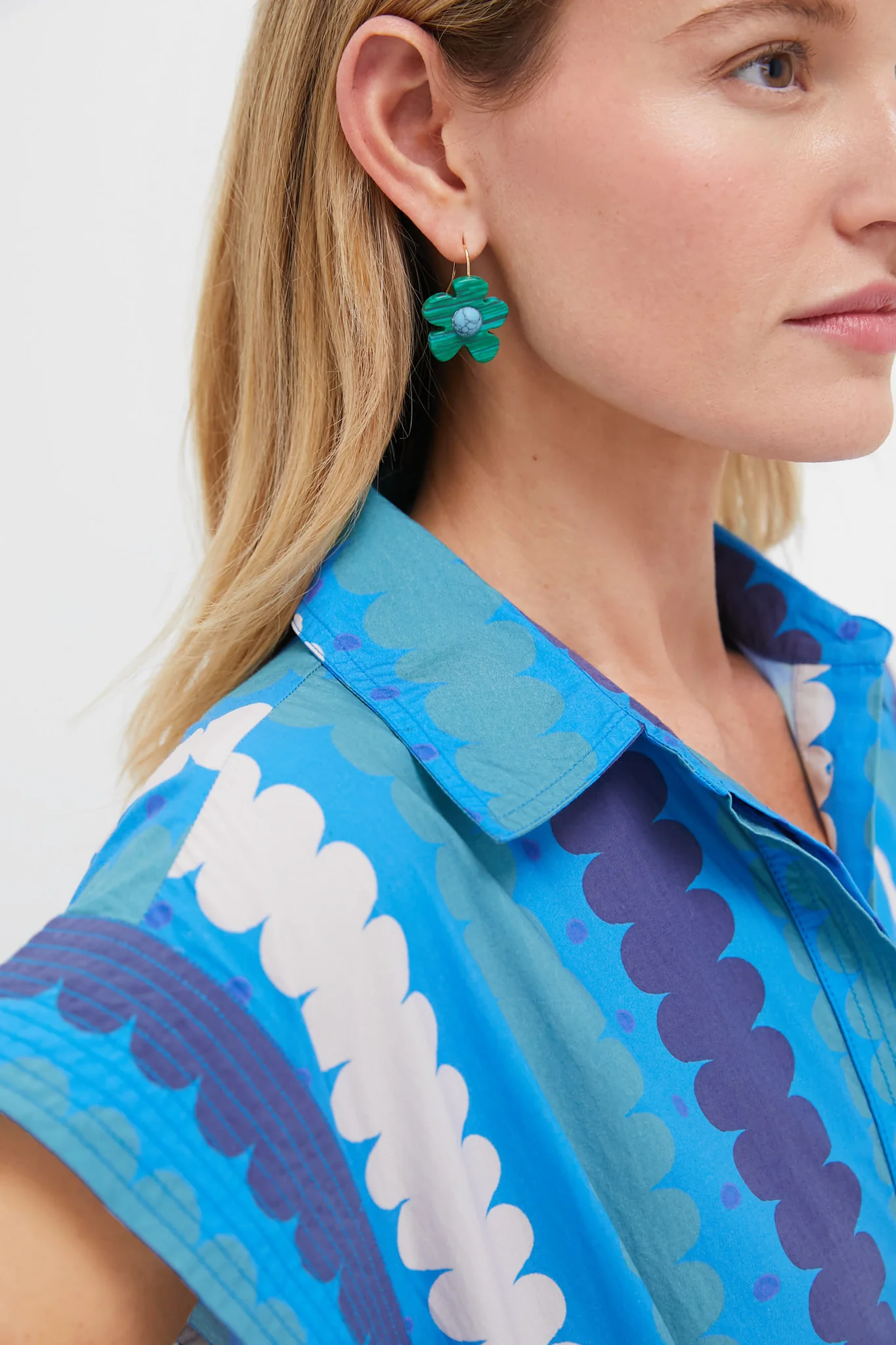 Malachite Heather Earrings - Image 2