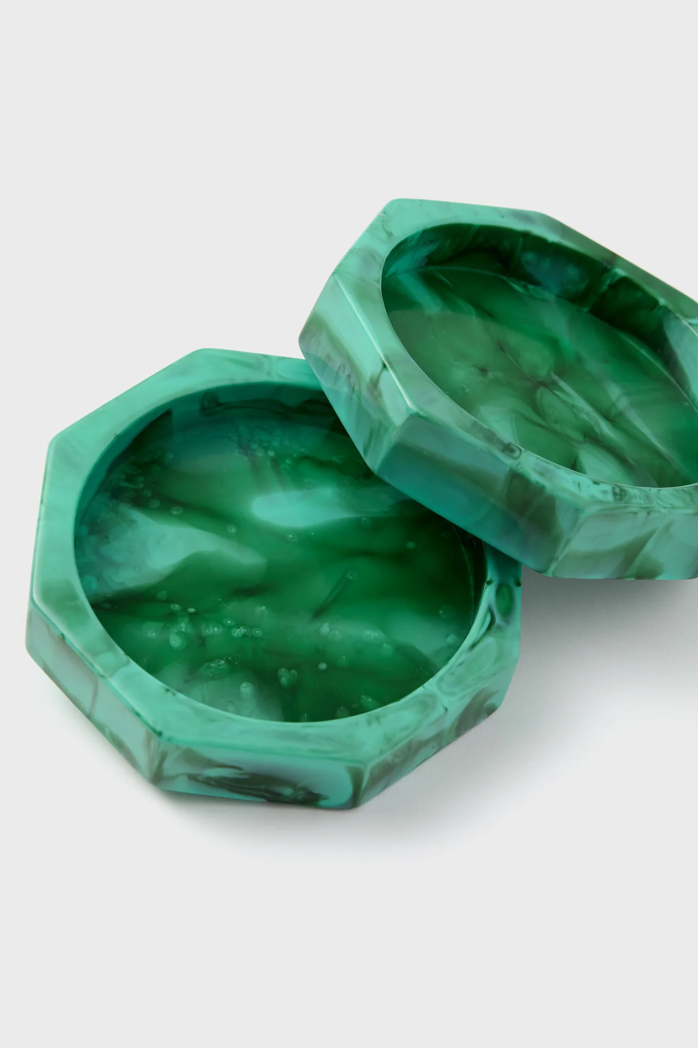 Malachite Marble Catena Wine Coaster Set of 2 - Image 2