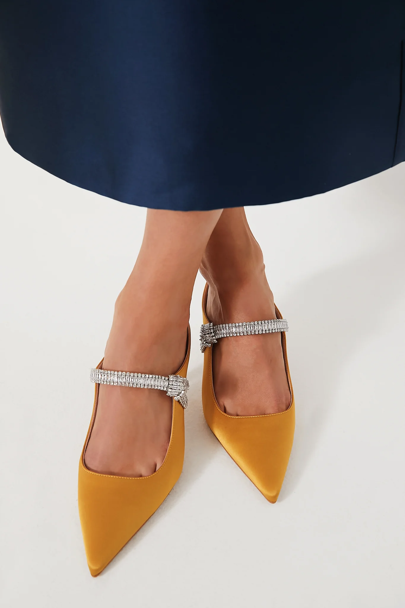Marigold Satin Mae Heels - Image 2