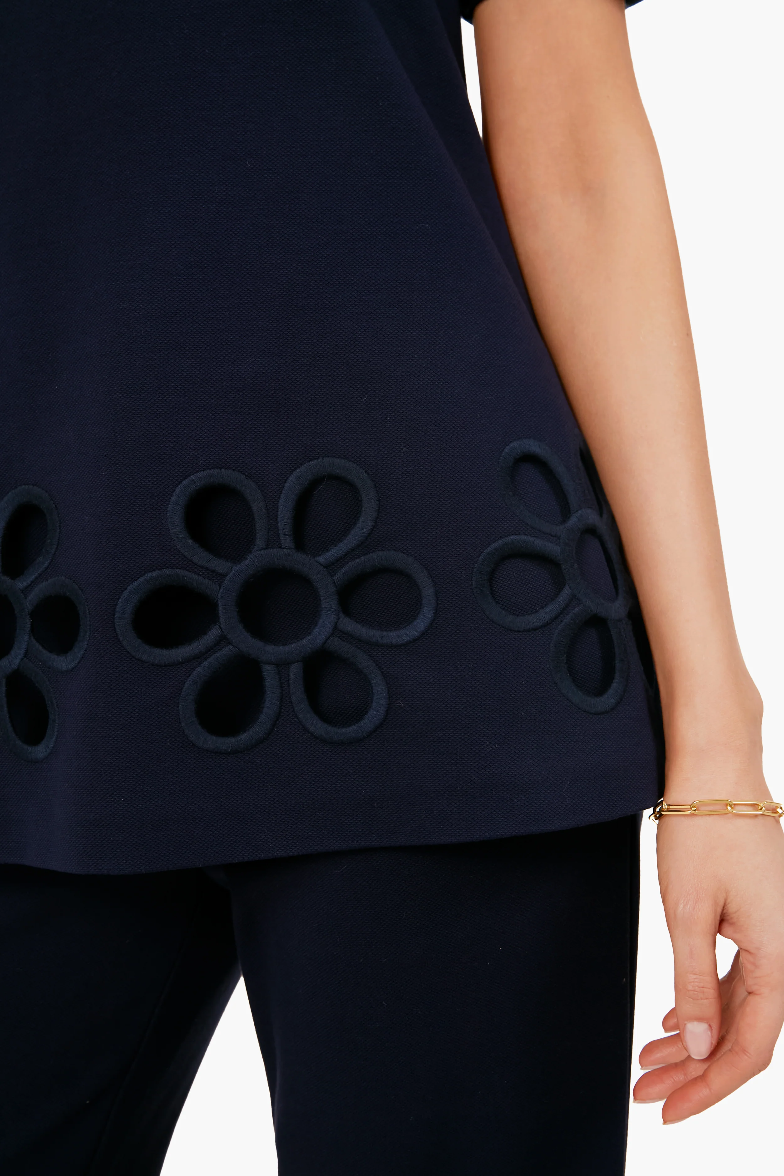 Marine Blue Embroidered Tunic - Image 5
