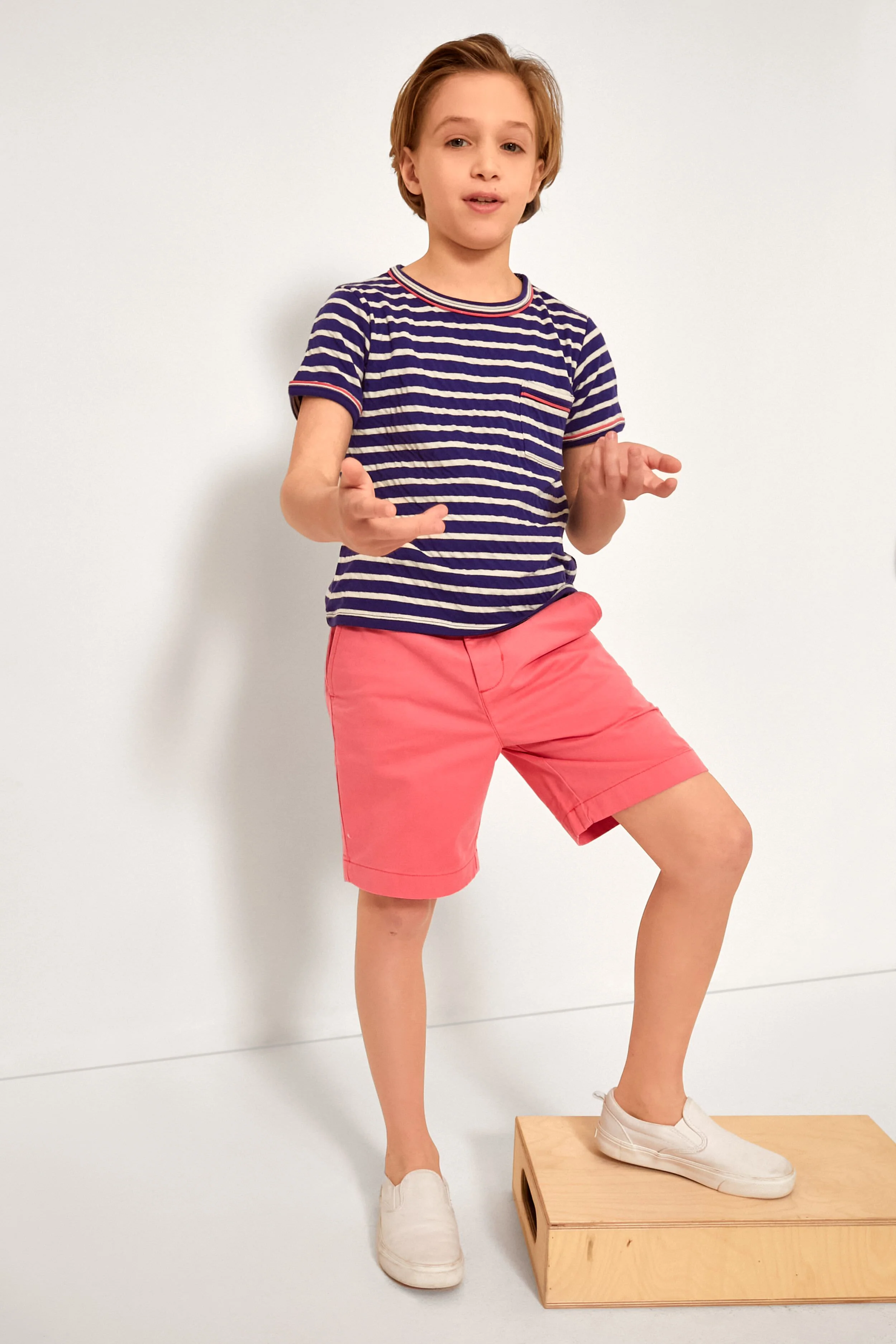 Navy Stripe Willie T-Shirt - Image 2
