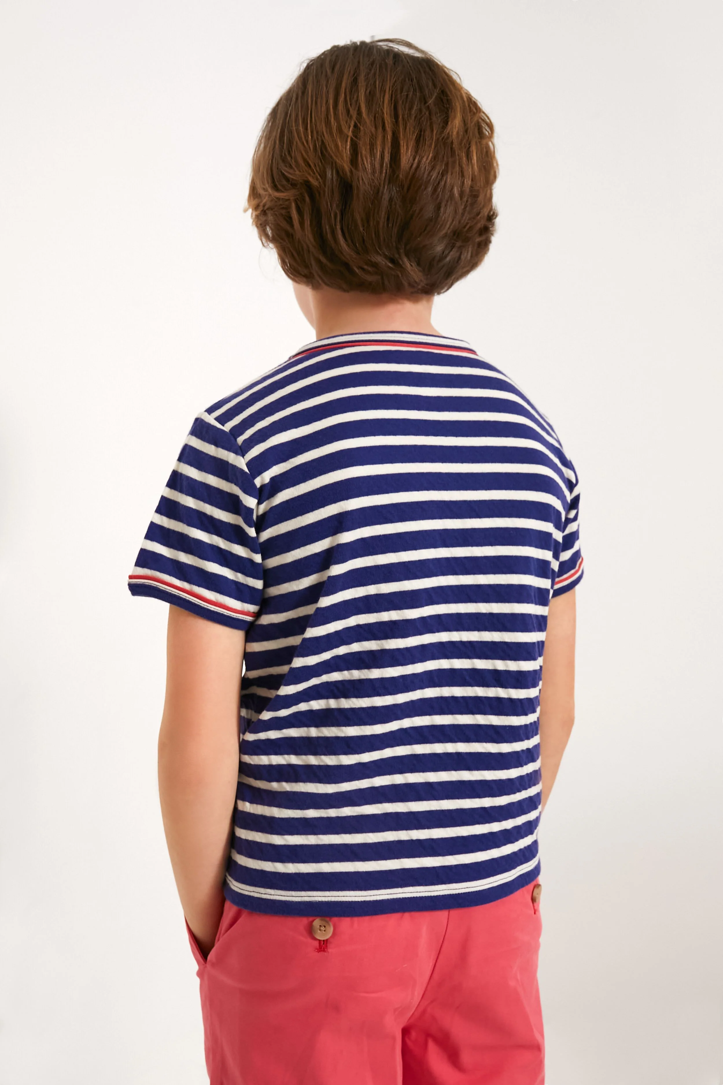 Navy Stripe Willie T-Shirt - Image 3
