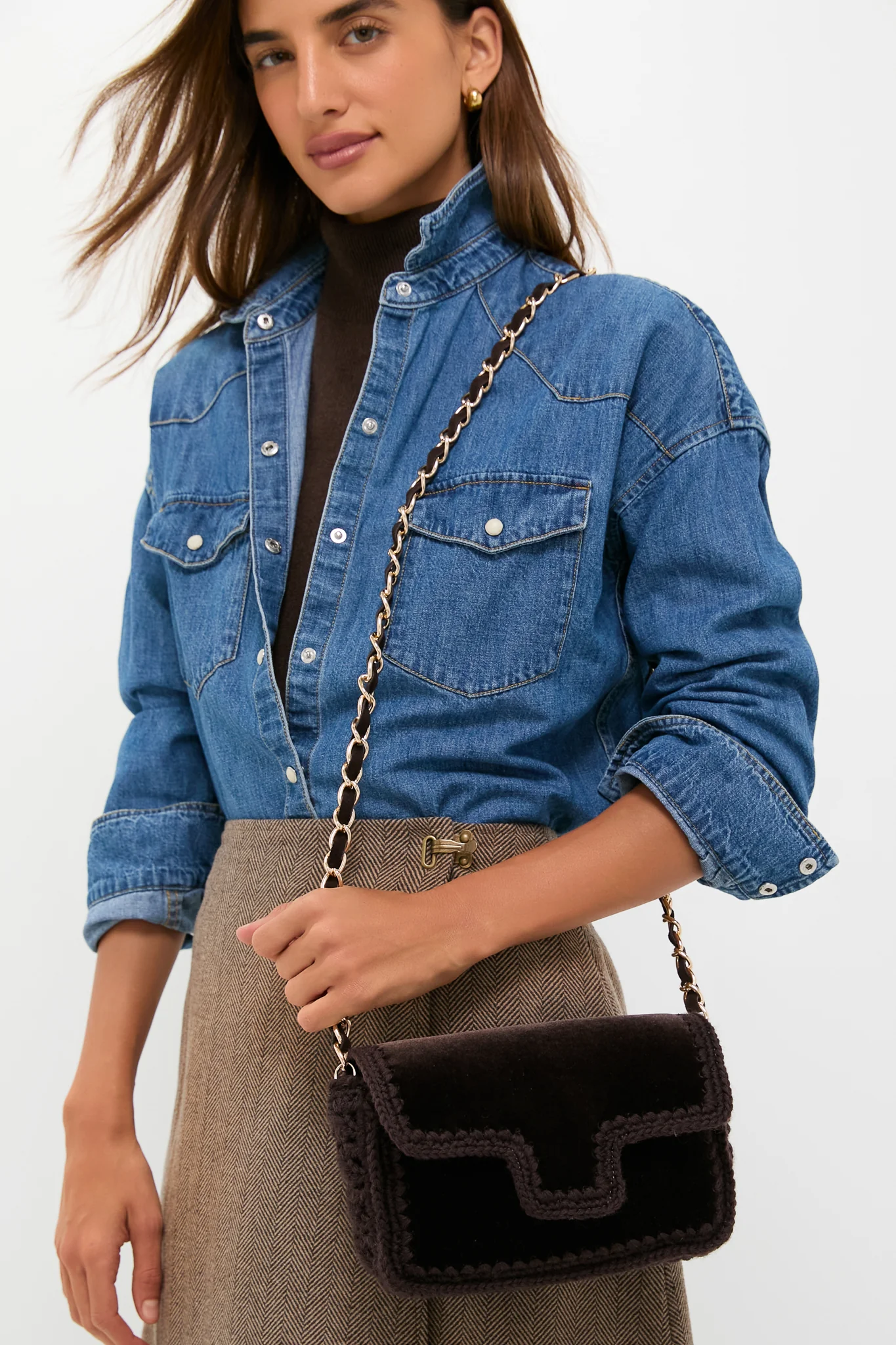 Maroon Velvet Crossbody - Image 2