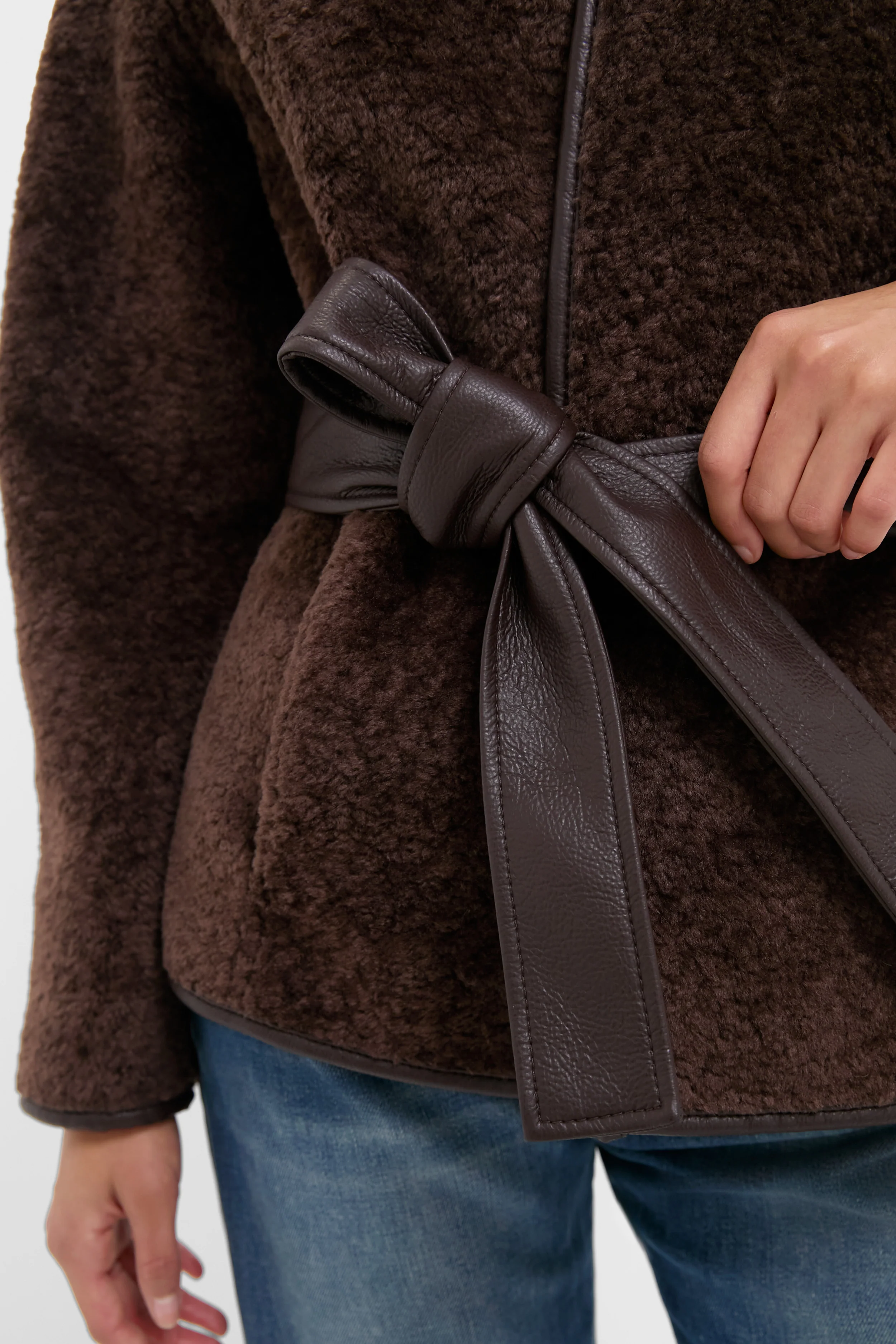 Reversible Marron Fur Coat - Image 6