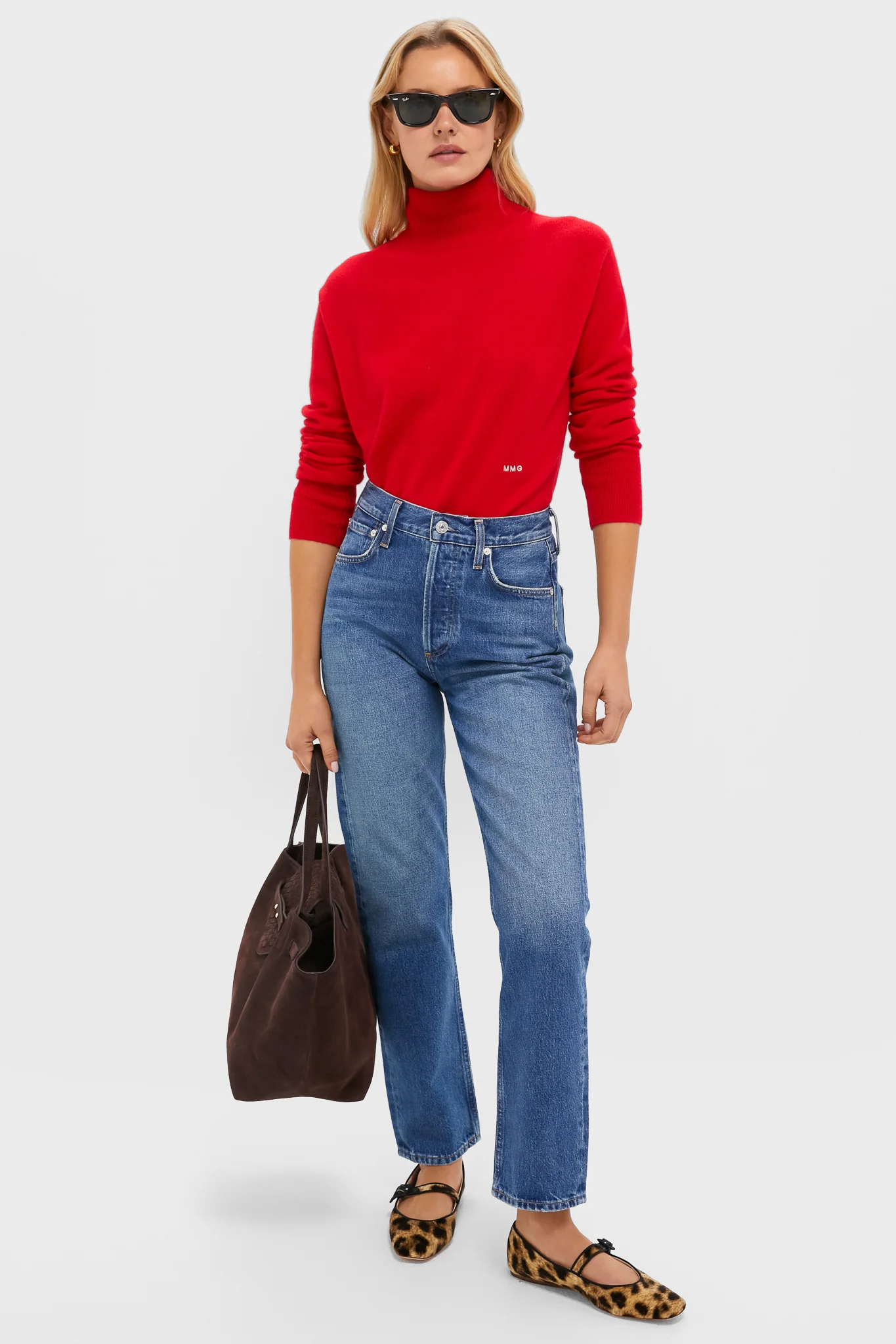 Martin Red Cashmere Turtleneck Sweater - Image 2