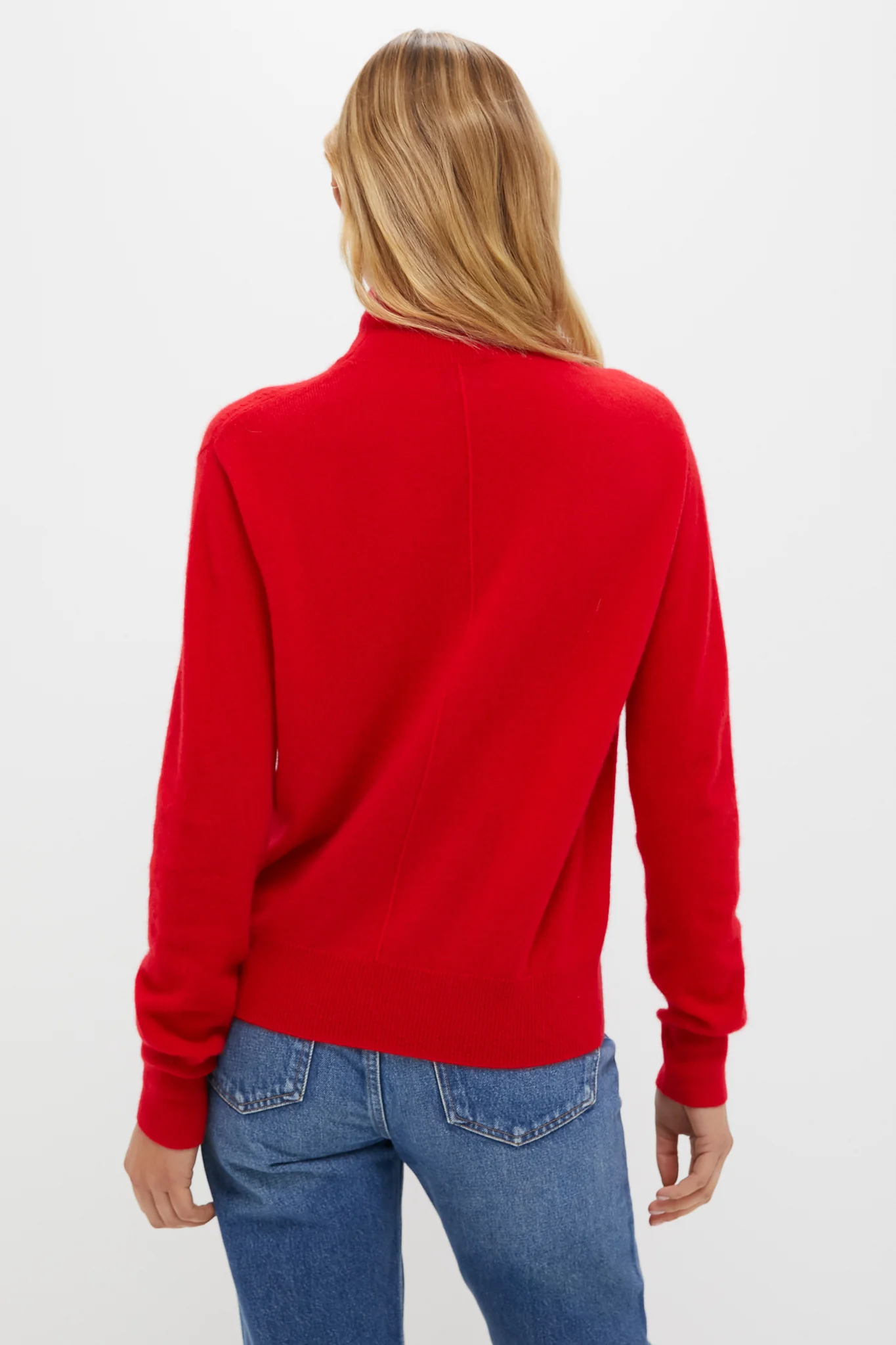 Martin Red Cashmere Turtleneck Sweater - Image 4