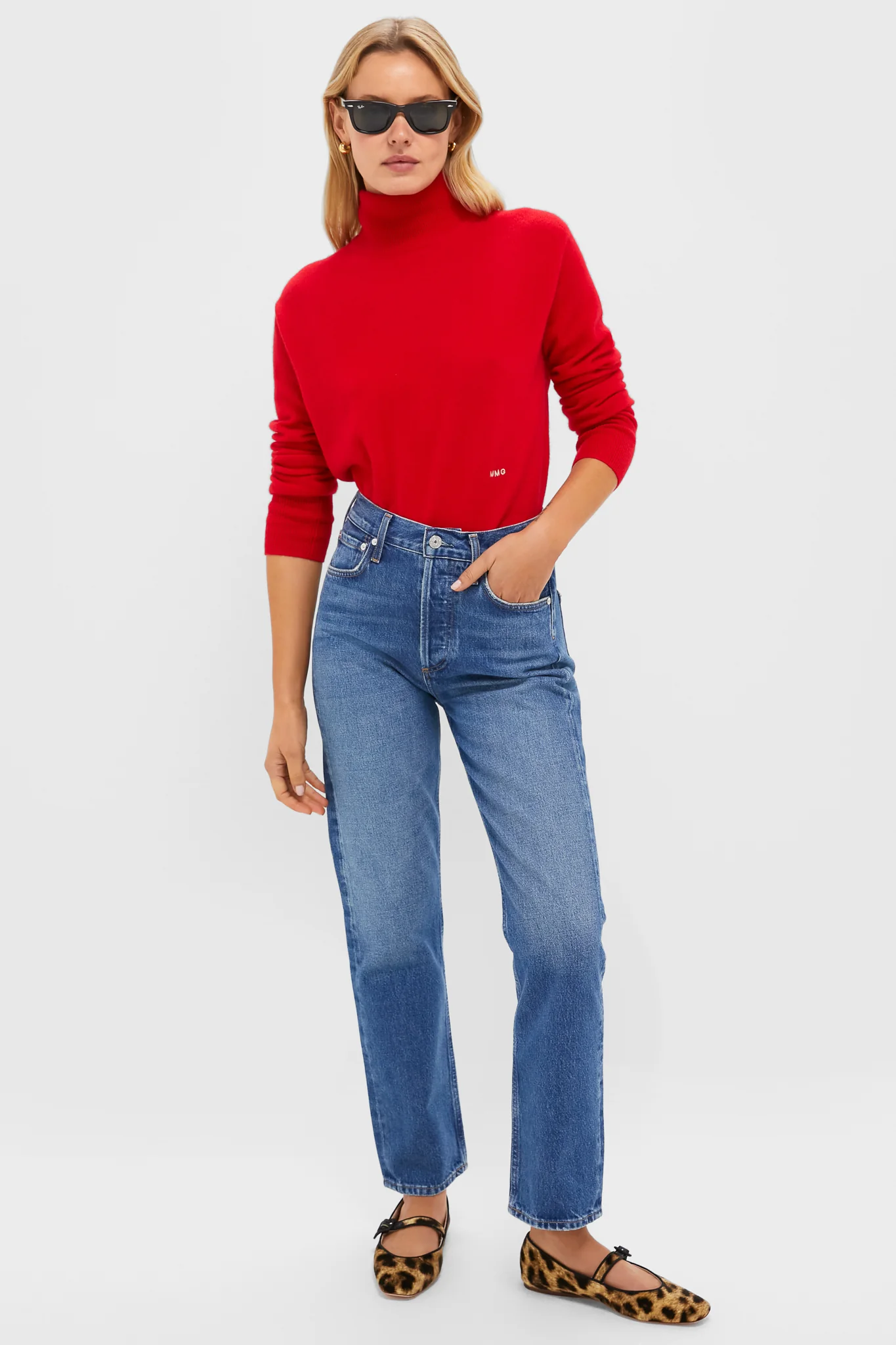 Martin Red Cashmere Turtleneck Sweater - Image 6