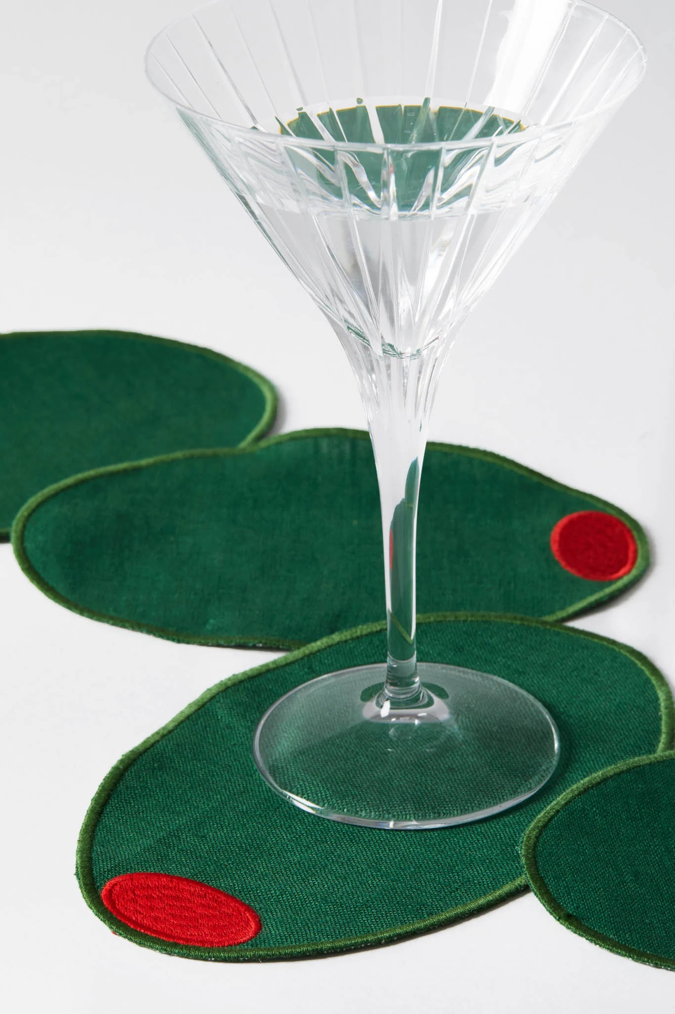 Martini Olive Cocktail Napkins - Image 3