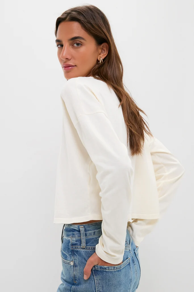Martini Soup Crop Long Sleeve Tee - Image 3