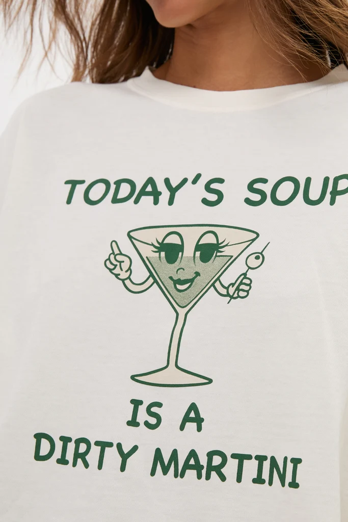 Martini Soup Crop Long Sleeve Tee - Image 5