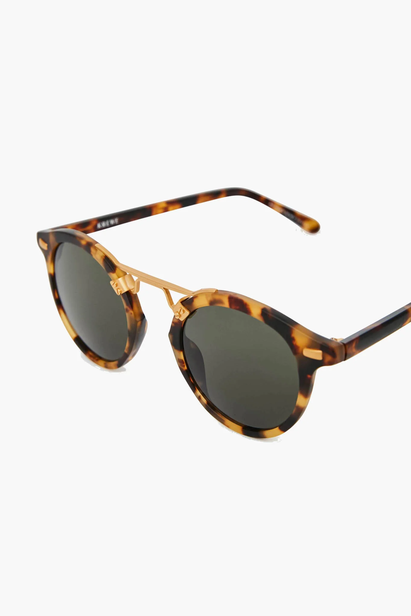 Matte Tokyo Tortoise Polarized 24K St Louis Sunglasses - Image 4