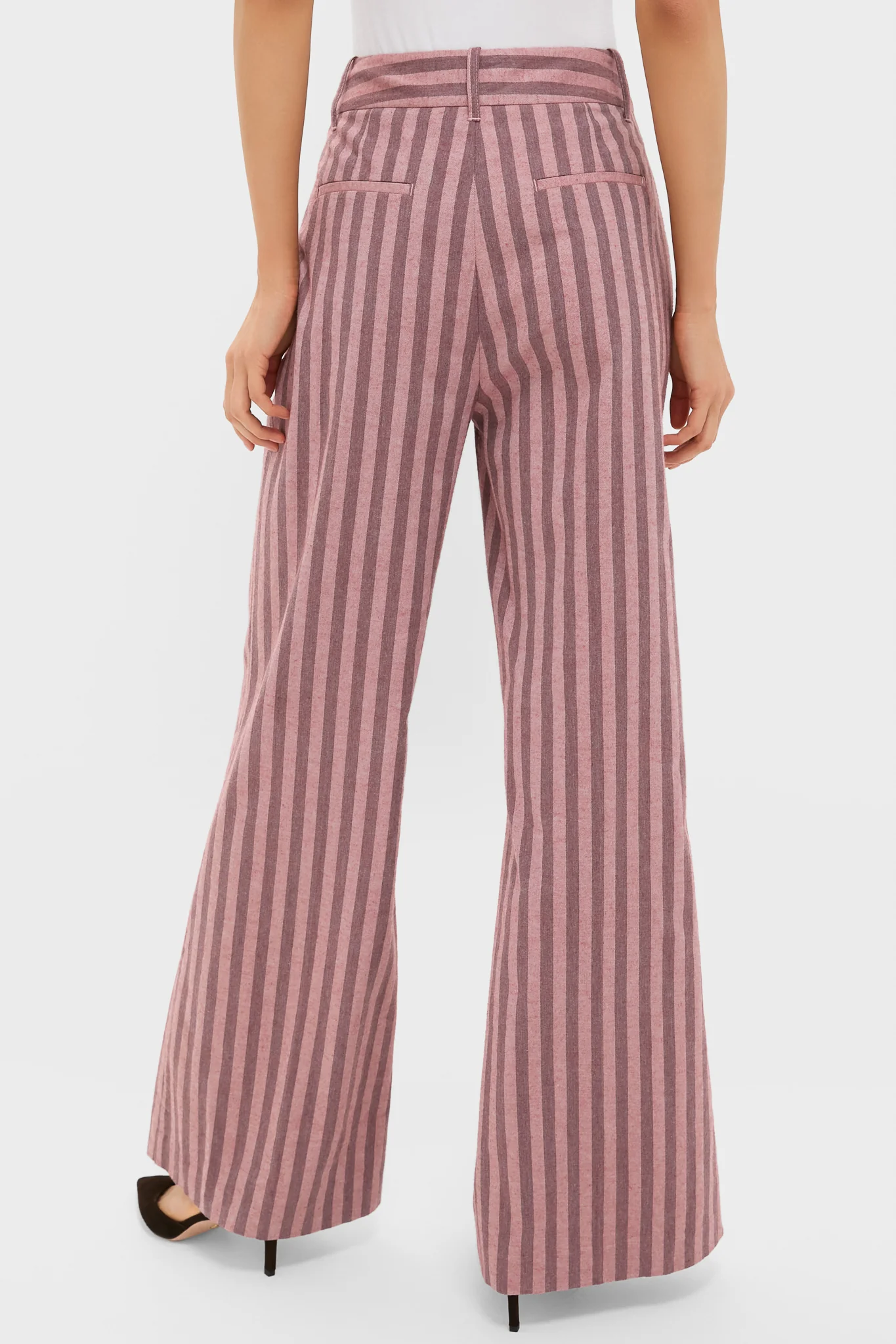 Mauve Stripe Wyatt Pants - Image 4