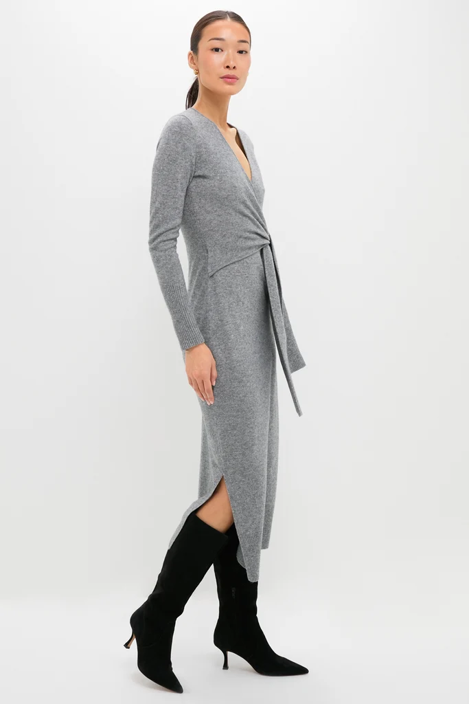 Medium Heather Grey Salomez Knit Dress - Image 3