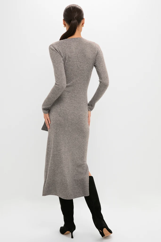 Medium Heather Grey Salomez Knit Dress - Image 4