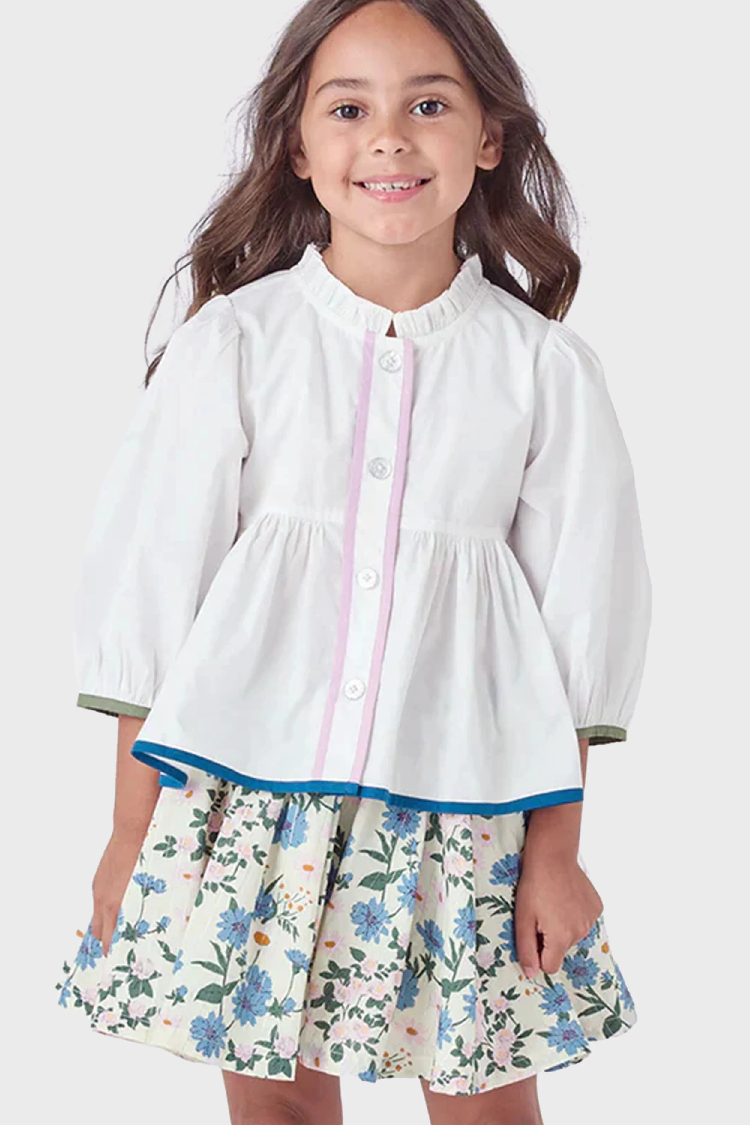 Melon Daisy Floral Gianna Skirt - Image 2