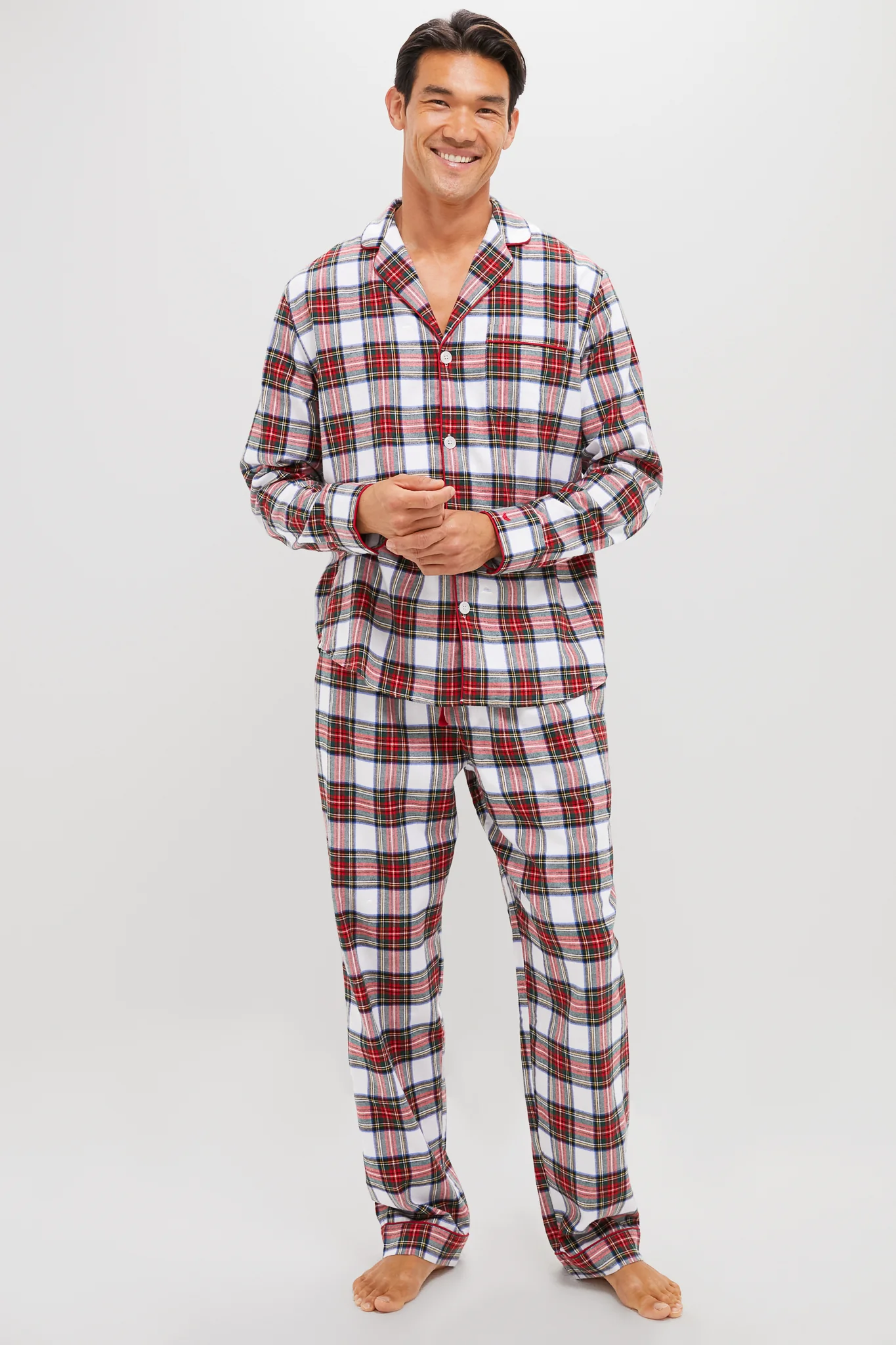 Mens Balmoral Tartan Pajama Set - Image 2