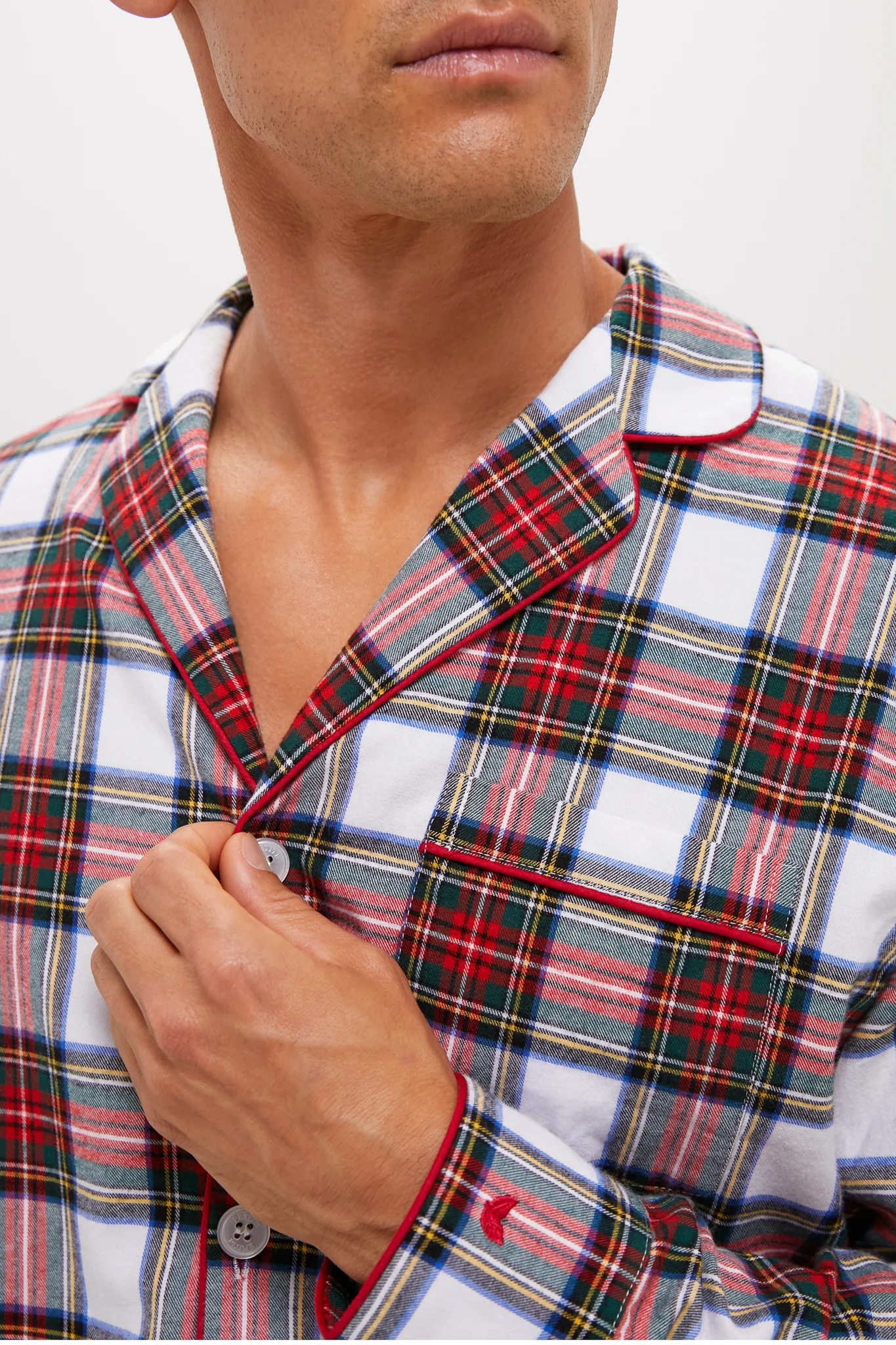 Mens Balmoral Tartan Pajama Set - Image 5
