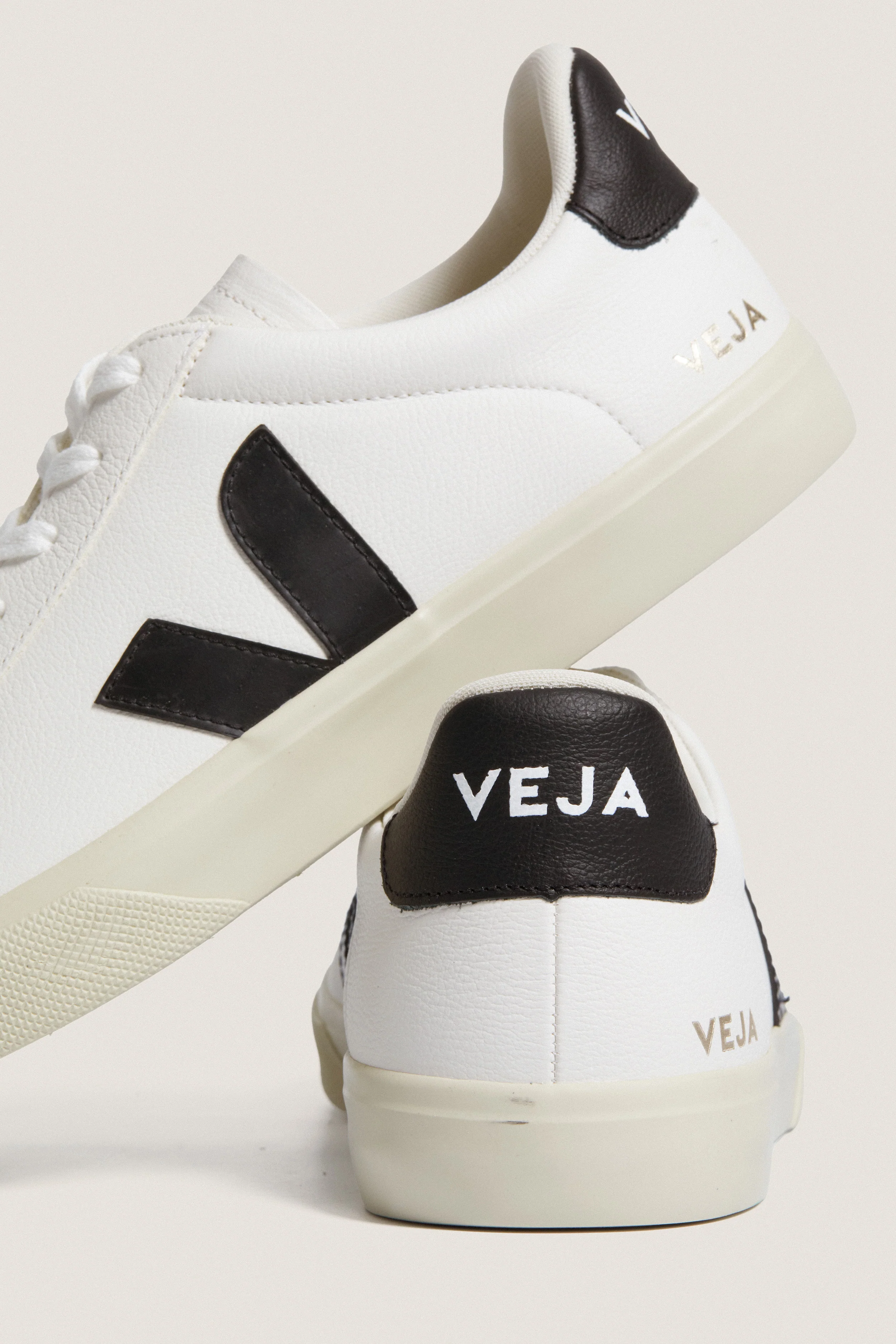 Mens Extra White Black Campo Sneakers - Image 5