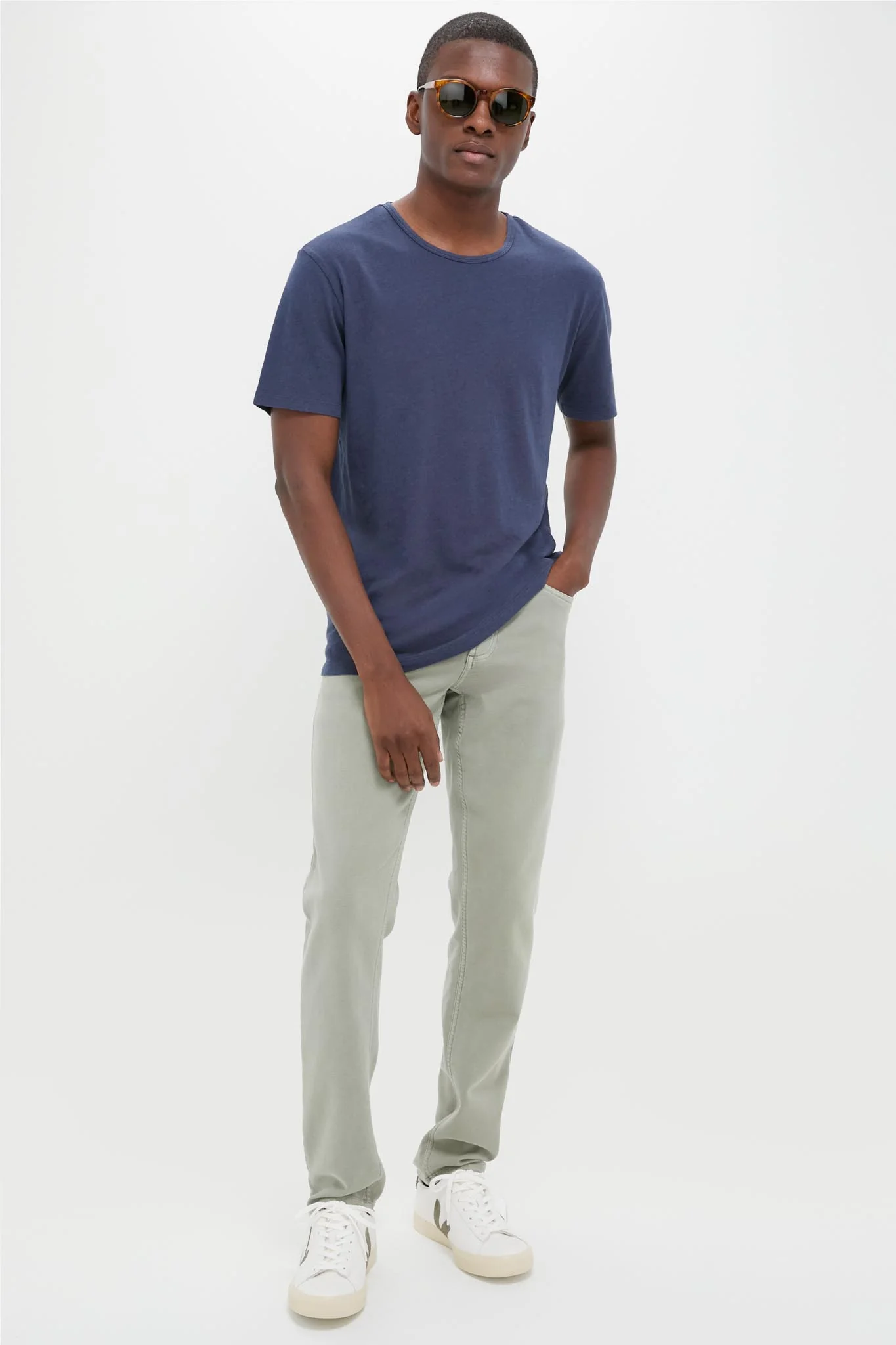 Mens Extra White Kaki Campo Sneakers - Image 3