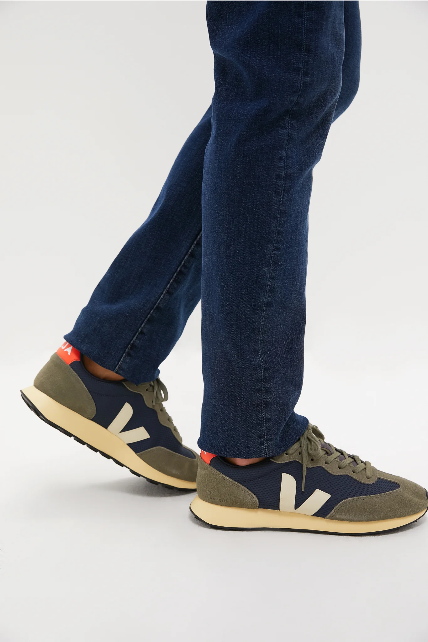 Mens Nautico White Orange Fluo Rio Branco Sneakers - Image 2
