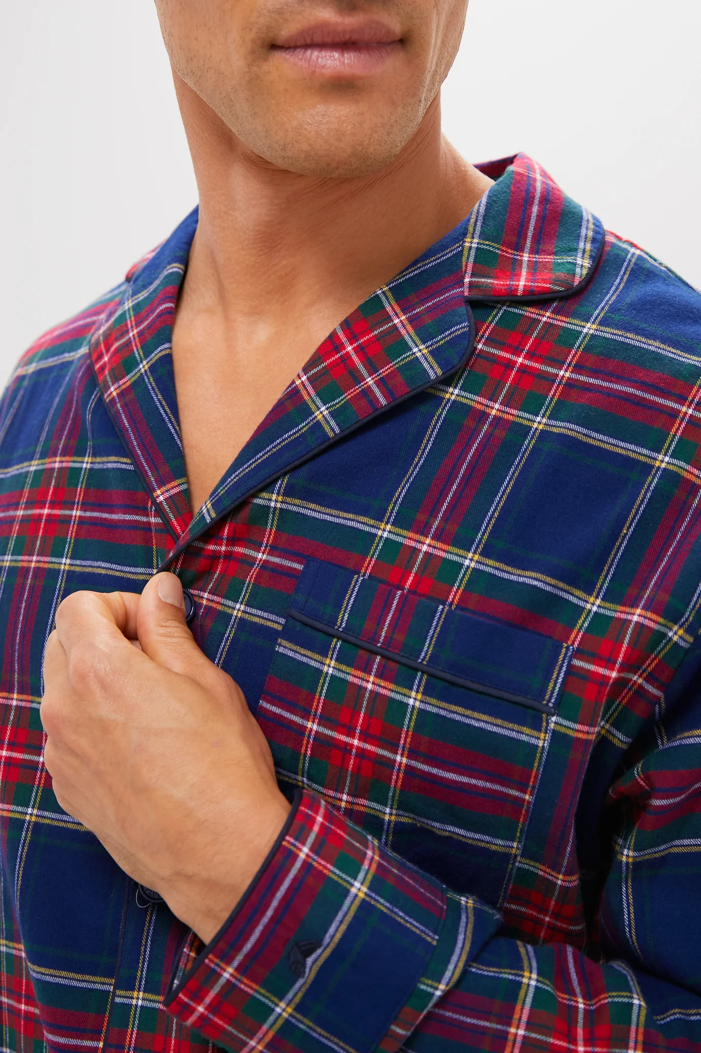 Mens Windsor Tartan Pajama Set - Image 6