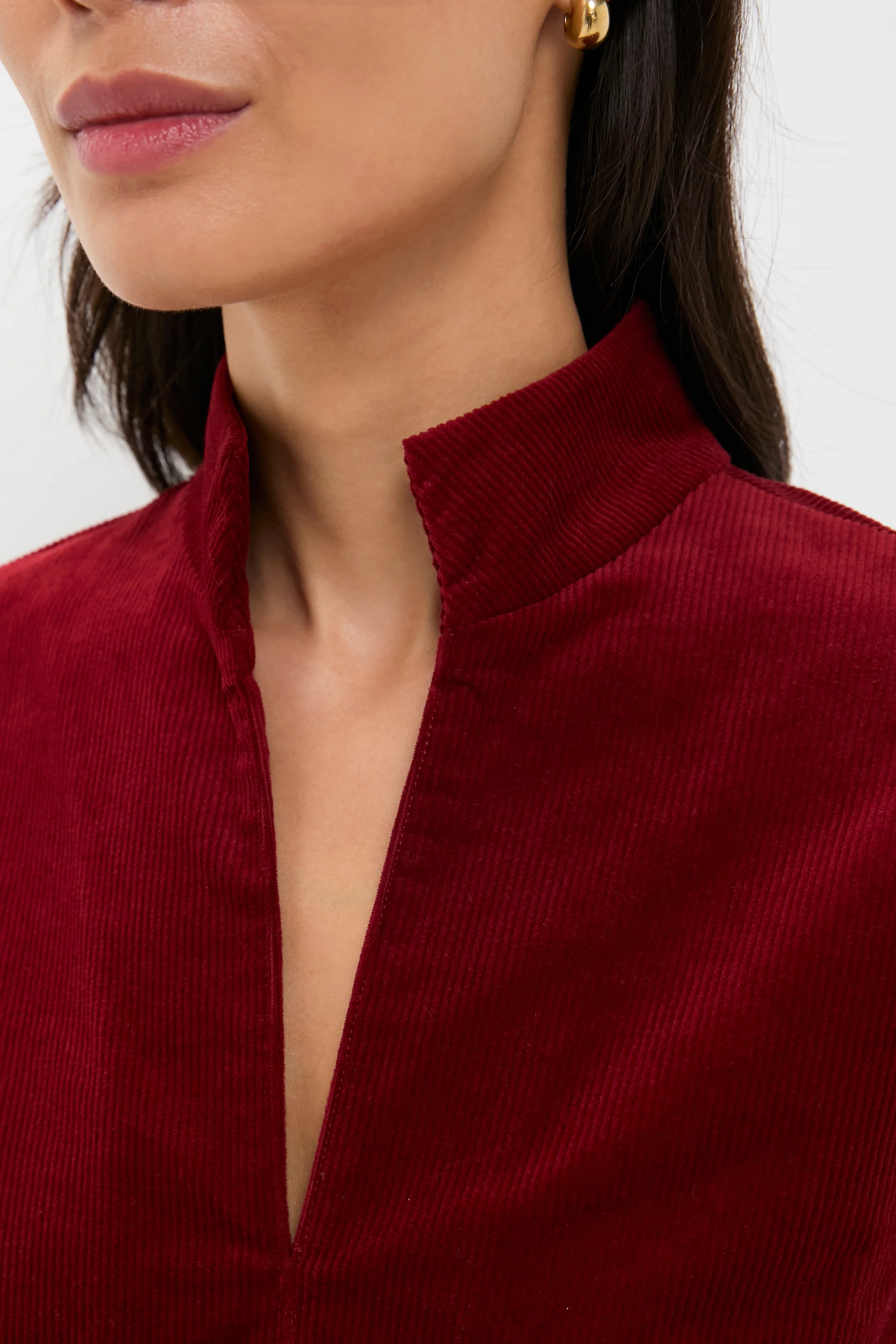 Merlot Corduroy Clifton Dress - Image 6