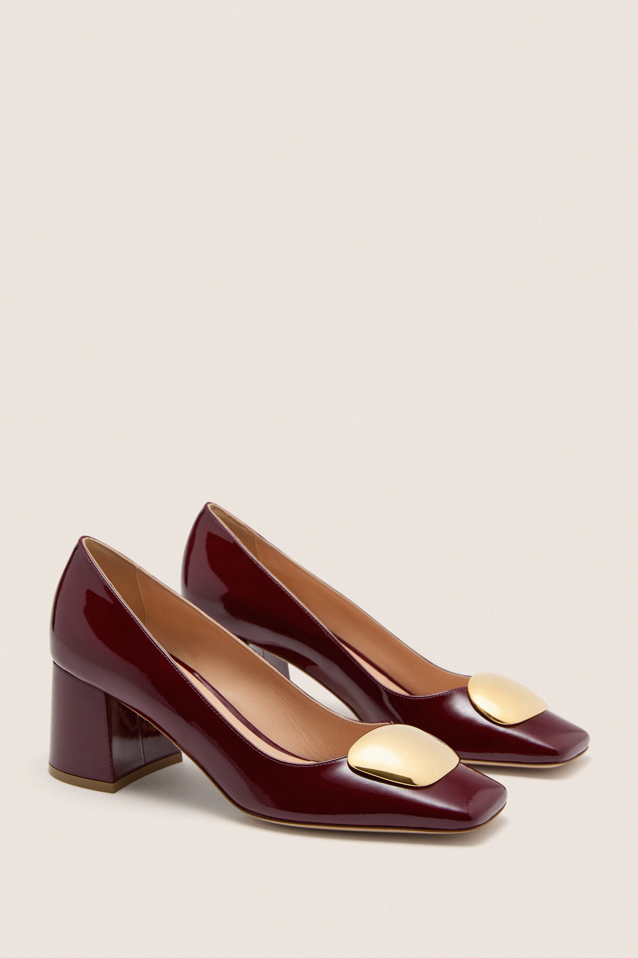 Merlot Patent Naxos Heels - Image 4