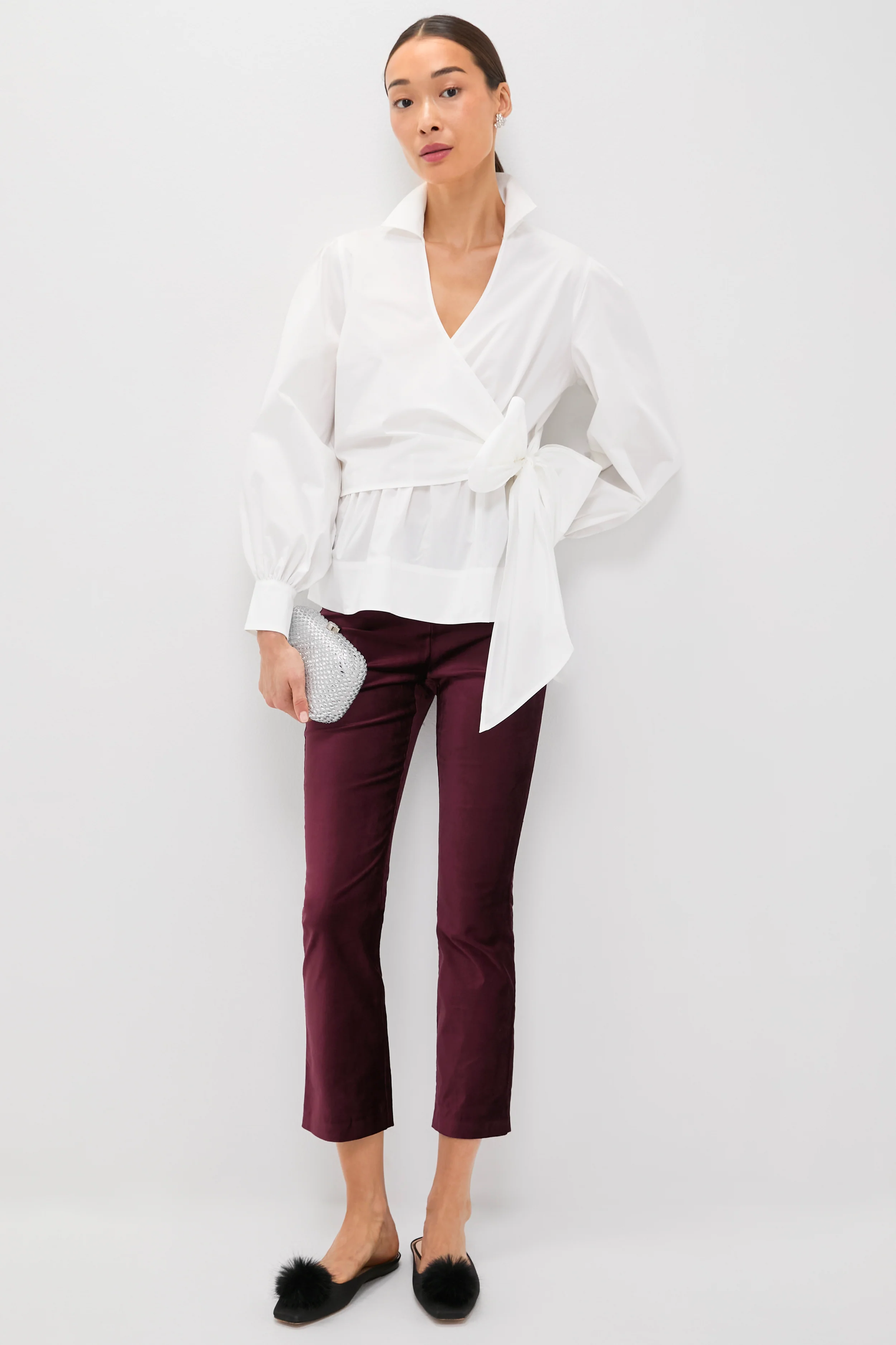 Merlot Velvet Ashford Pants - Image 2