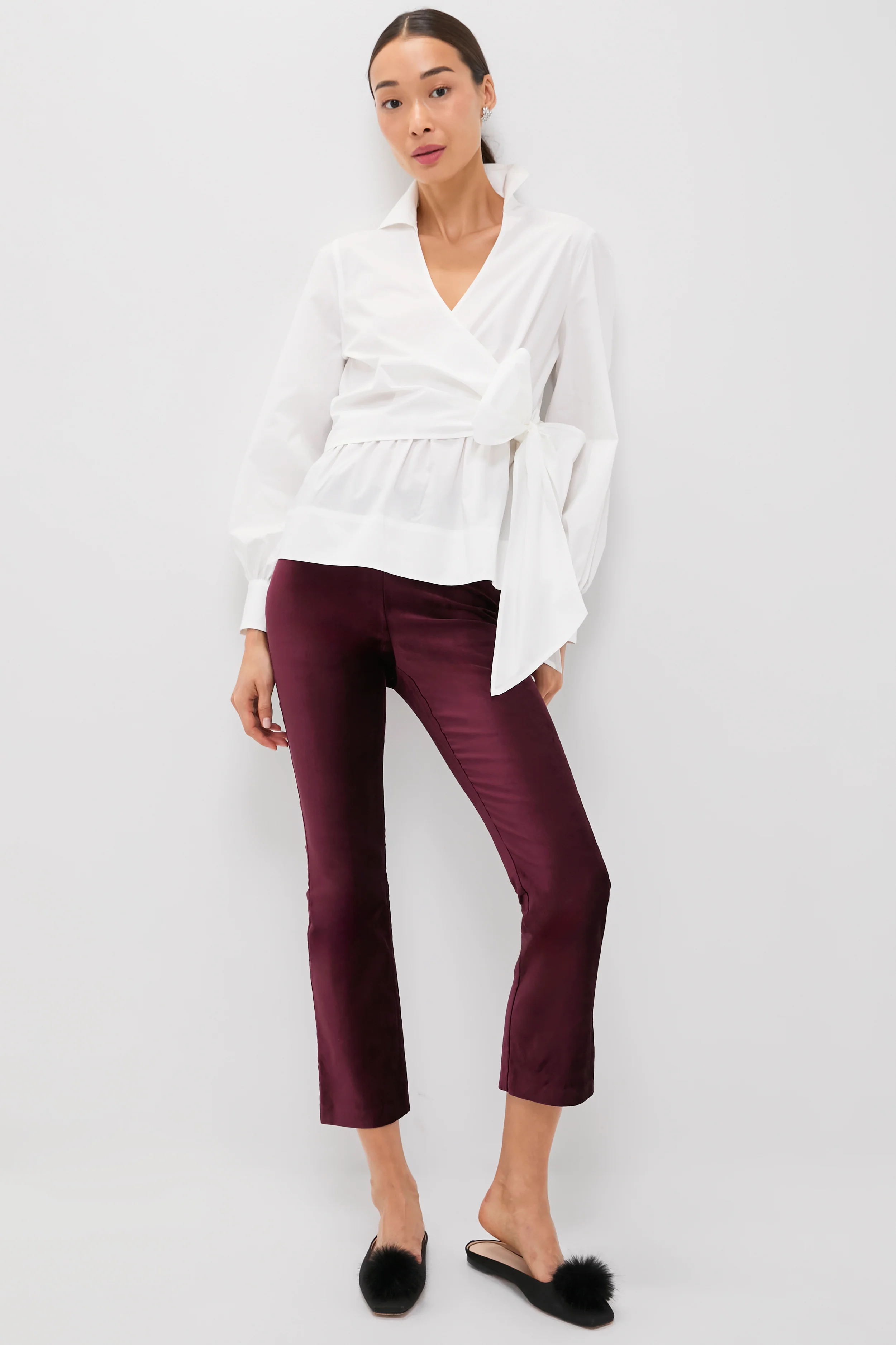 Merlot Velvet Ashford Pants - Image 6
