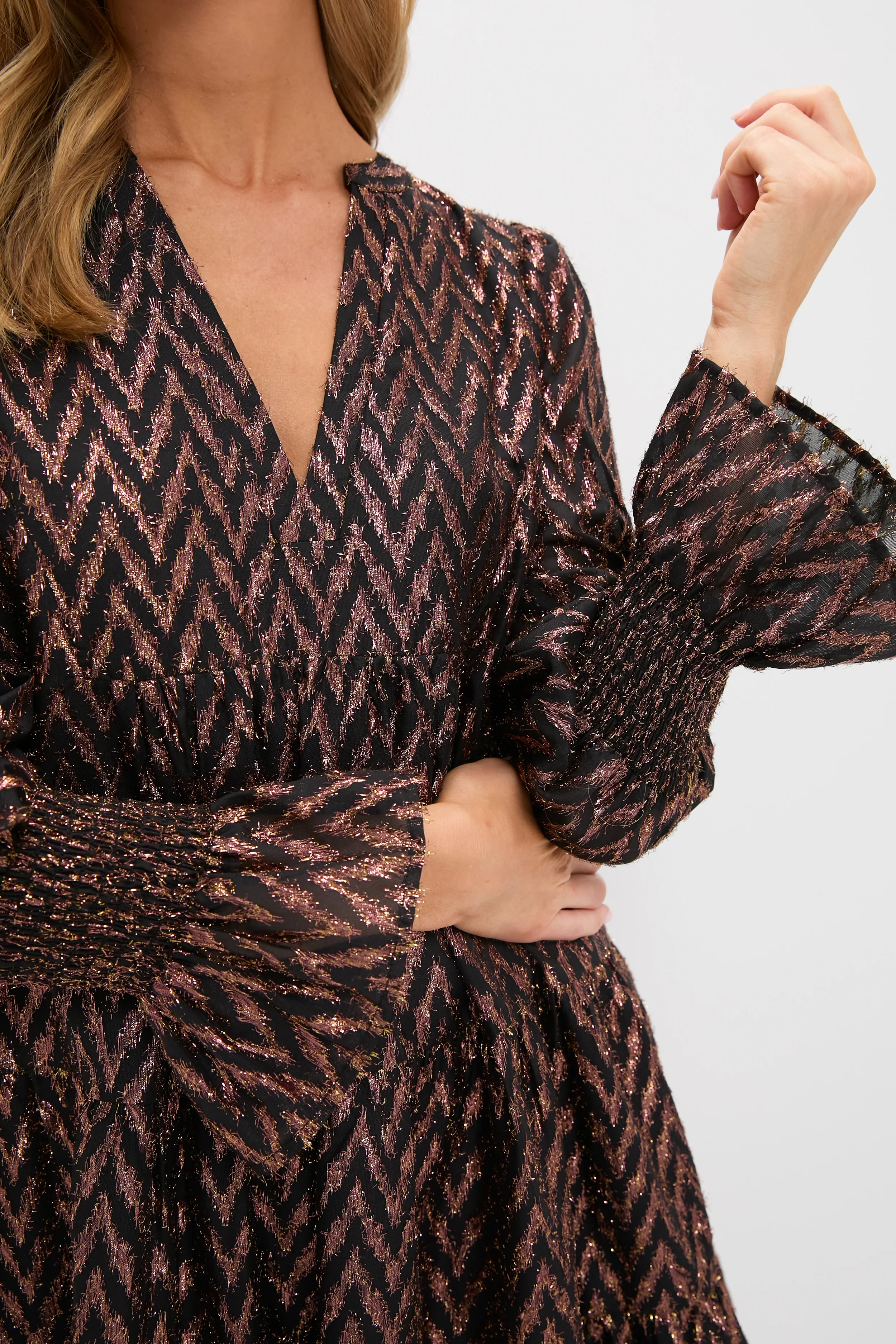 Metallic Ikat Kenzo Dress - Image 5