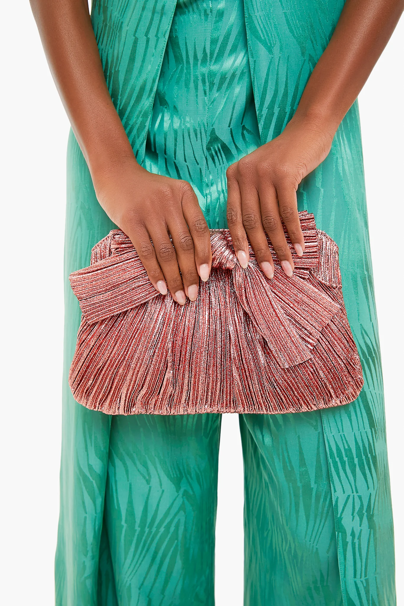 Metallic Rose Rayne Clutch - Image 3