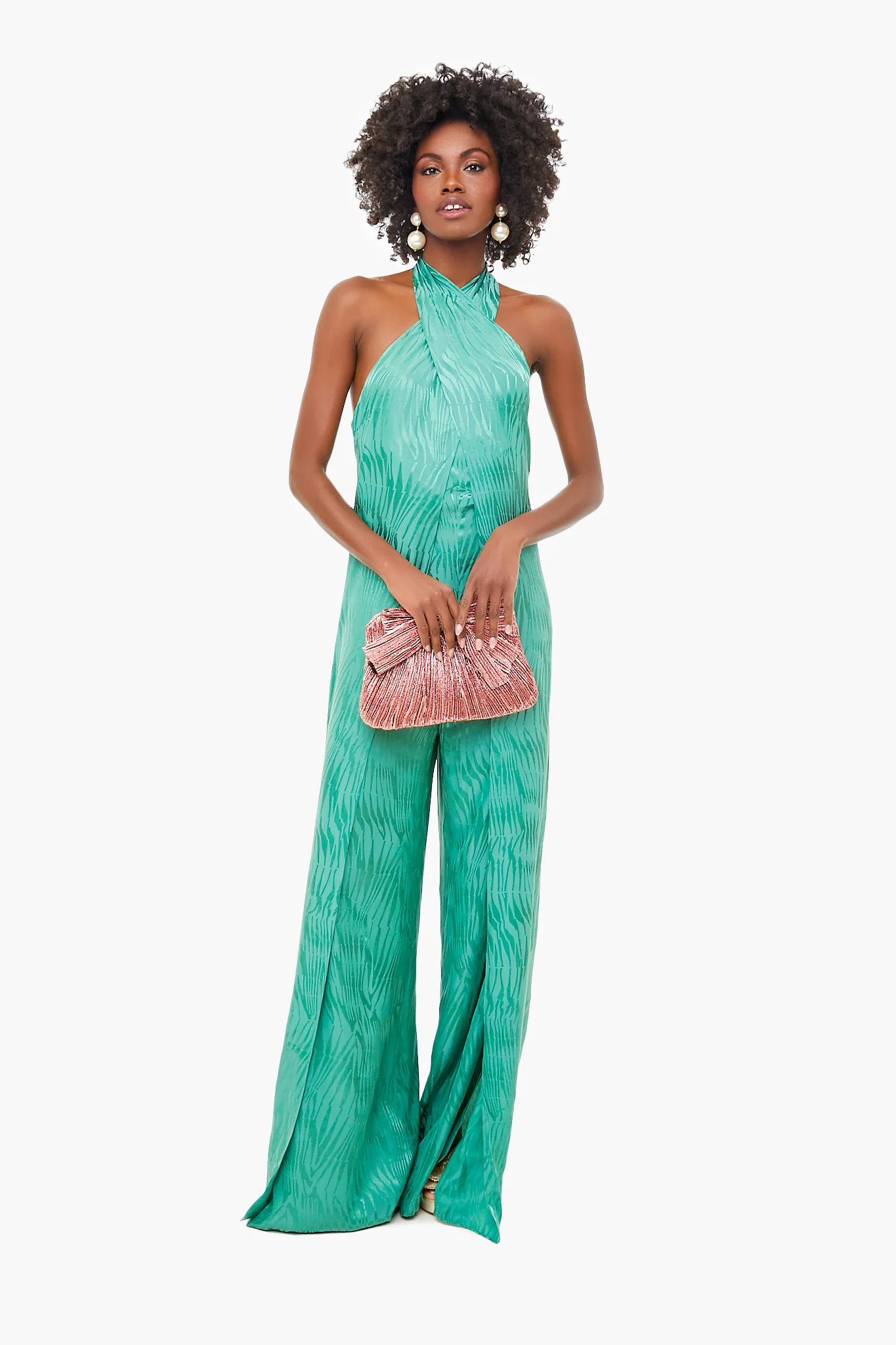 Metallic Rose Rayne Clutch - Image 4