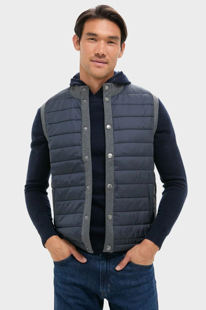 Mid Gray Essential Gilet - Image 3