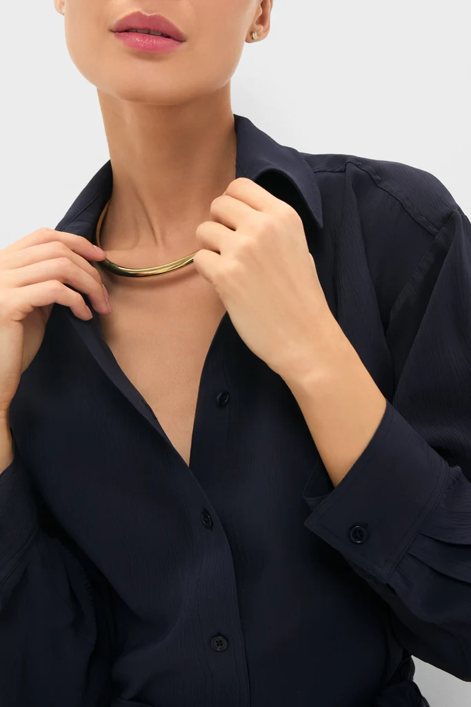 Midnight Alessandra Sarong Shirt Dress - Image 5