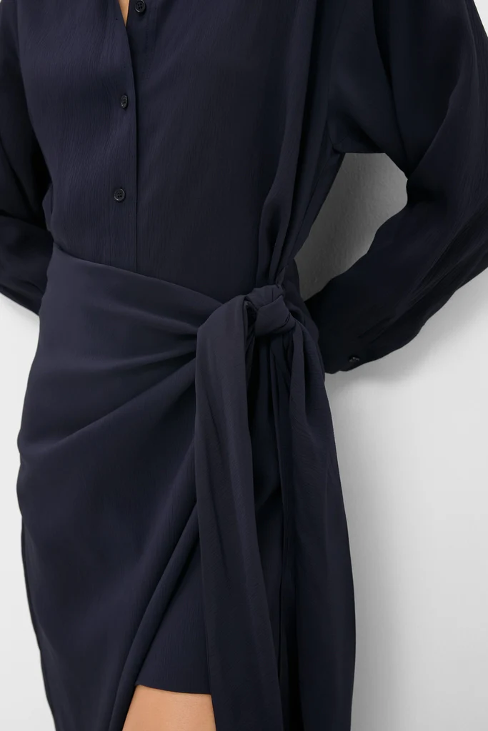 Midnight Alessandra Sarong Shirt Dress - Image 6