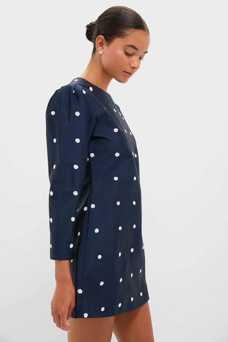 Midnight Blue Classic Rockford Mini Dress - Image 3