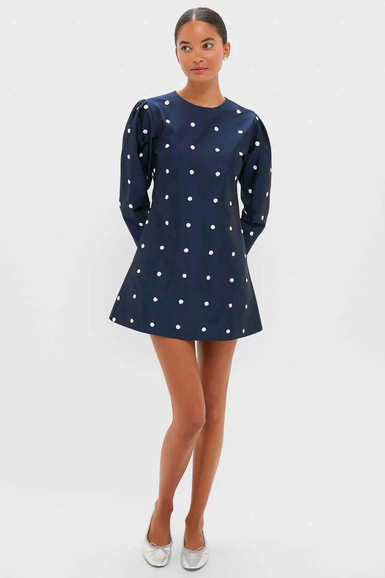 Midnight Blue Classic Rockford Mini Dress - Image 6