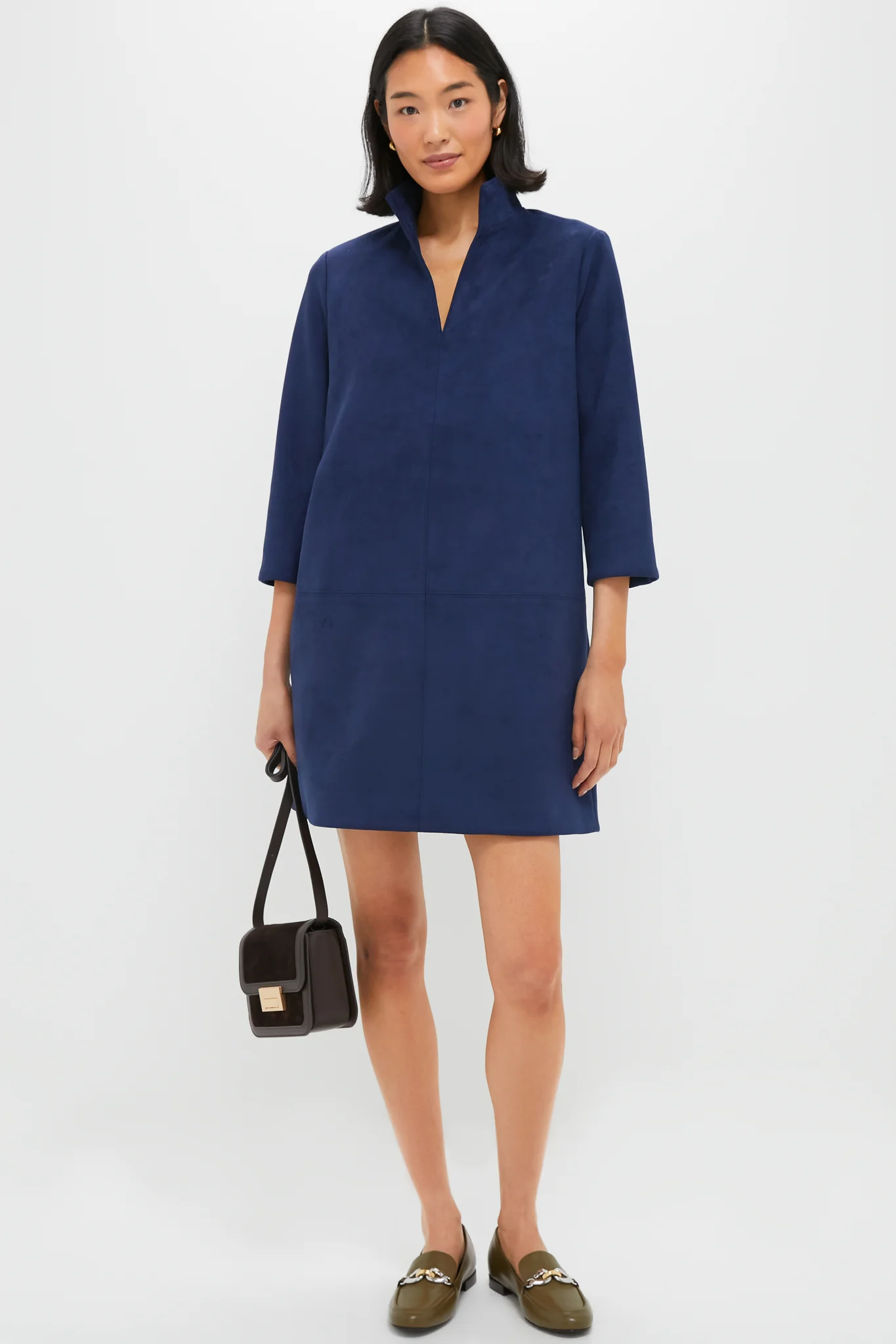 Midnight Blue Vegan Suede Clifton Dress - Image 2