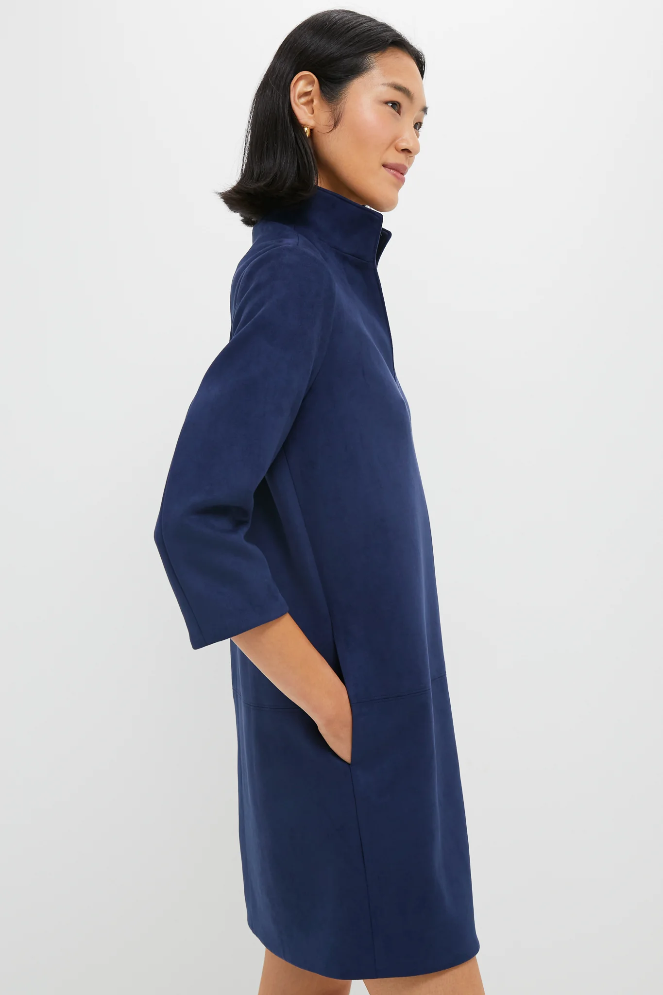 Midnight Blue Vegan Suede Clifton Dress - Image 3