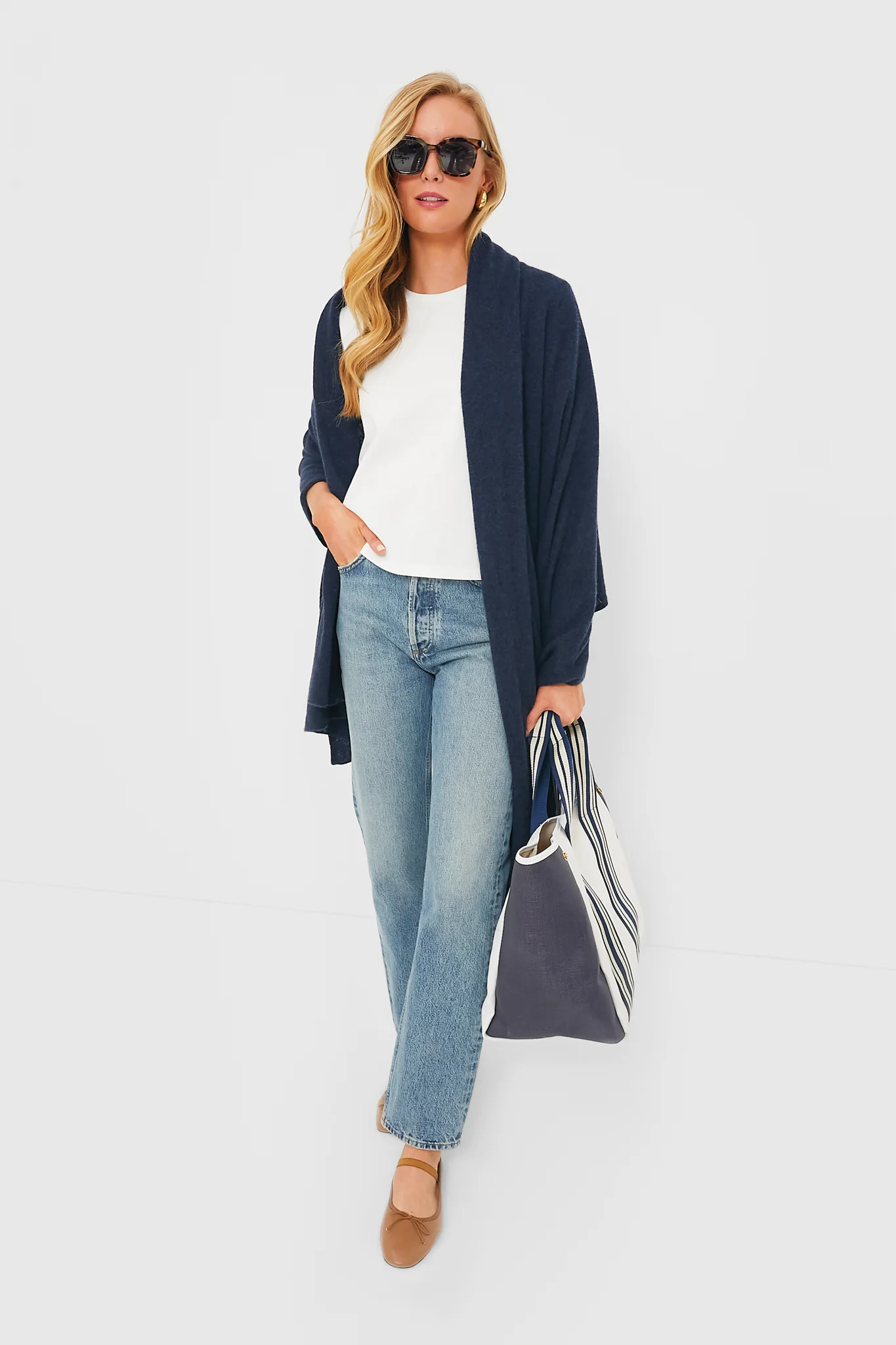 Midnight Cashmere Blanket Scarf - Image 2